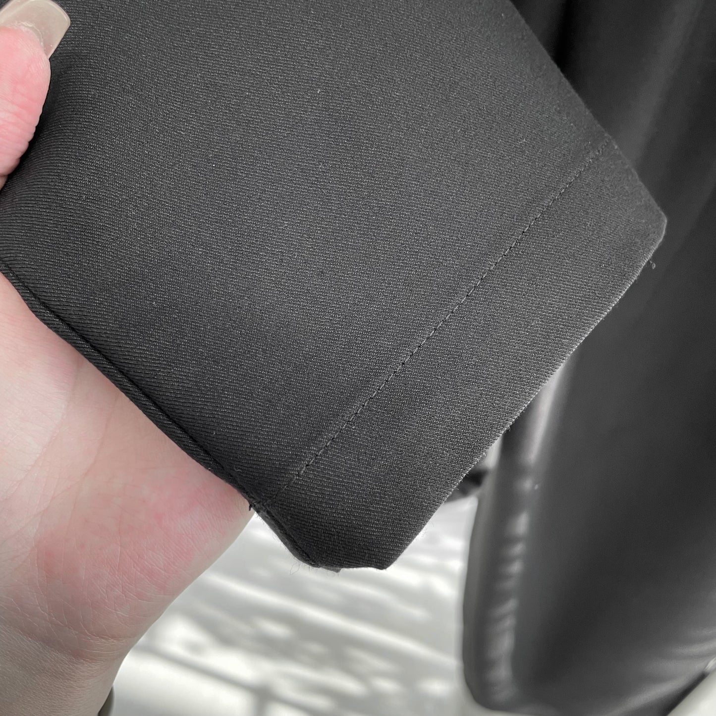 High-Waisted Wide-Leg Suit Trousers