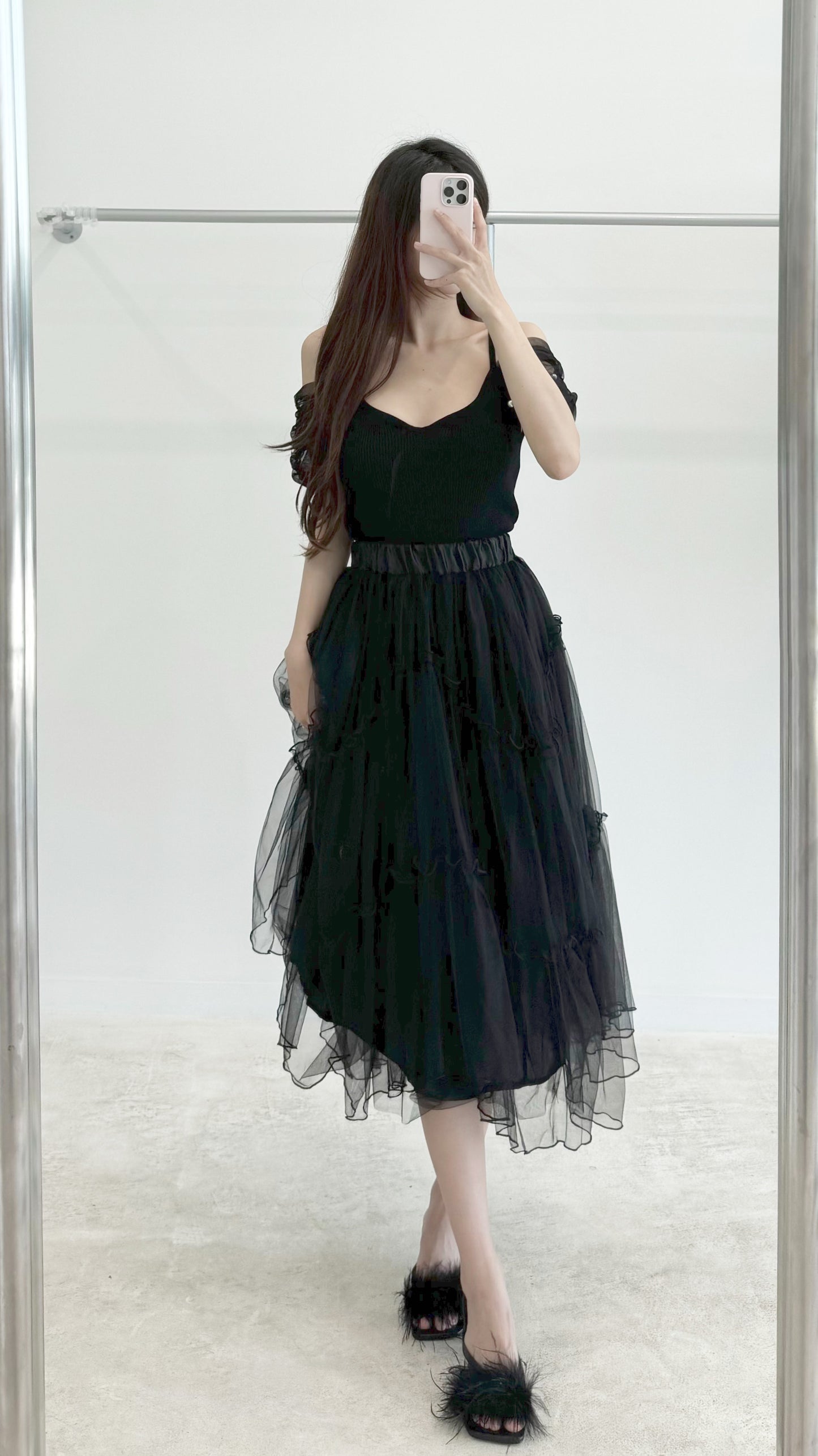 gauzy skirt