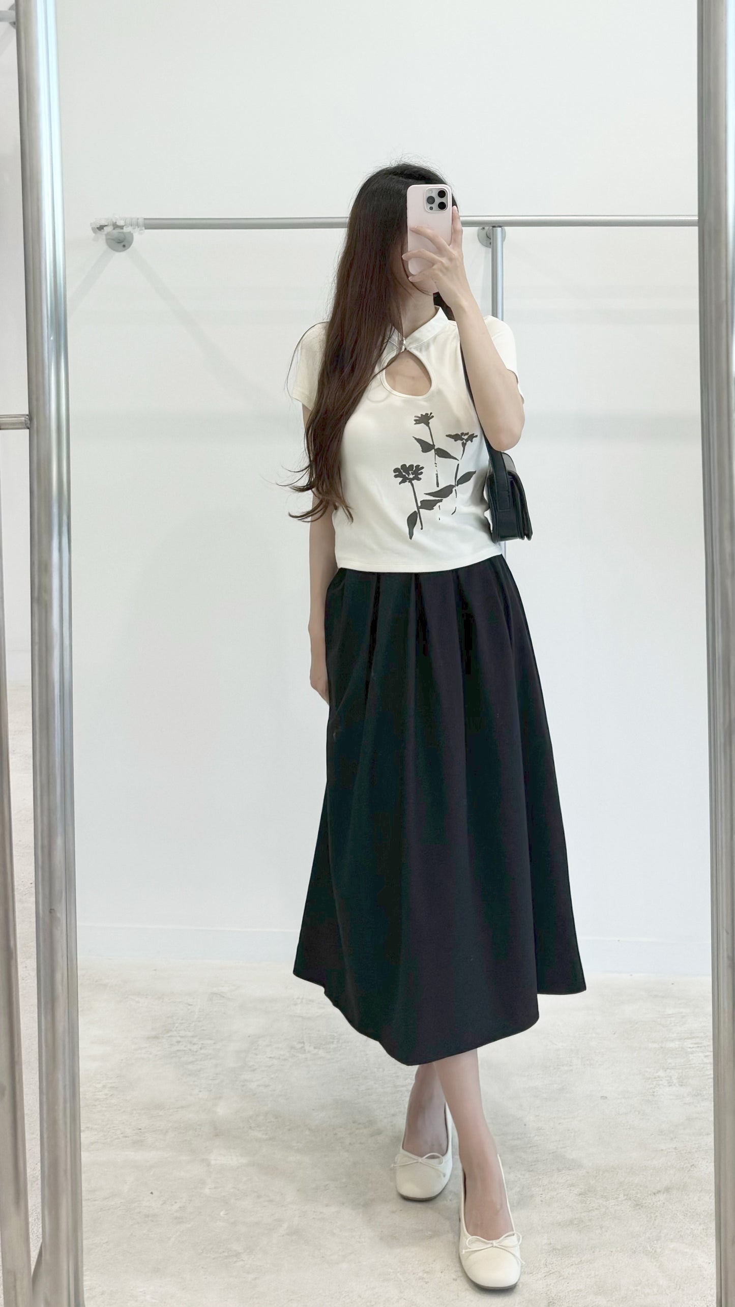 Lotus print top