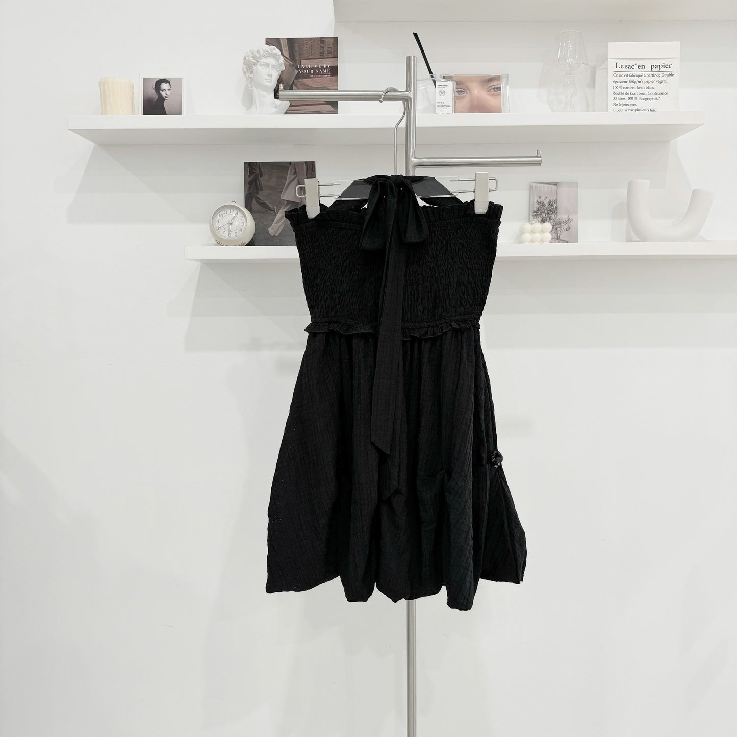Halter-neck short dress