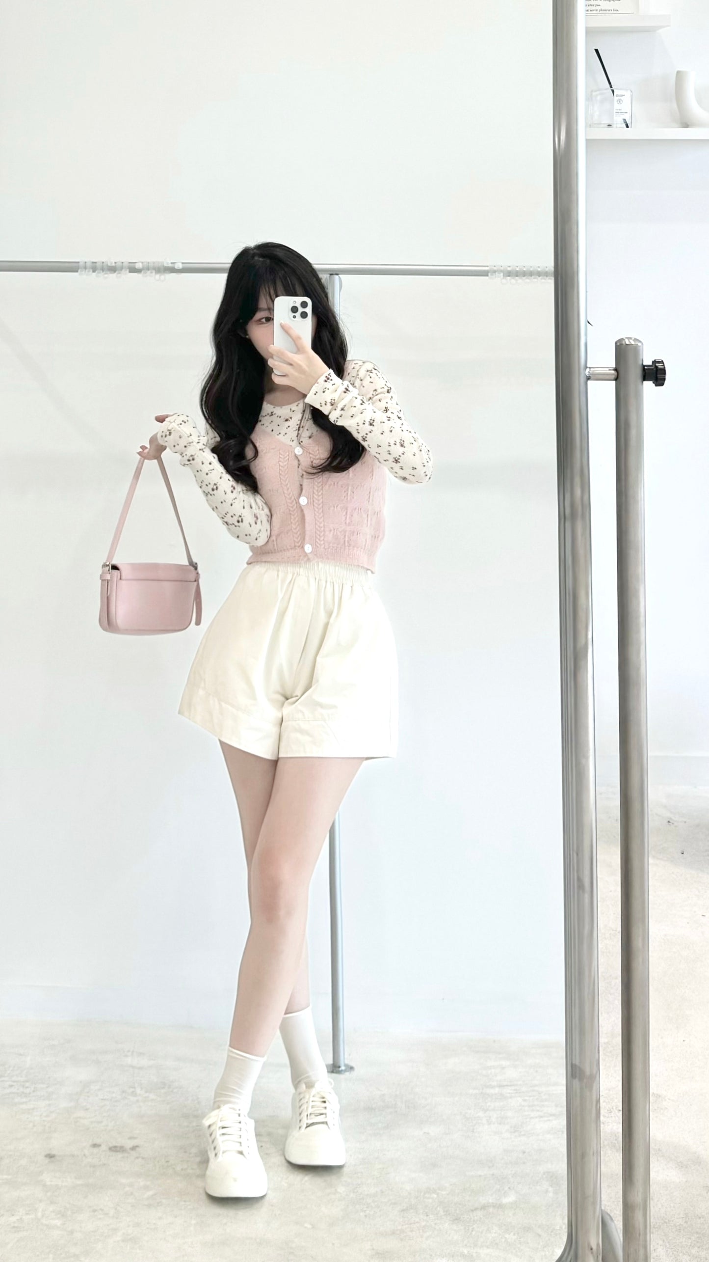 Floral waistcoat two-piece set
