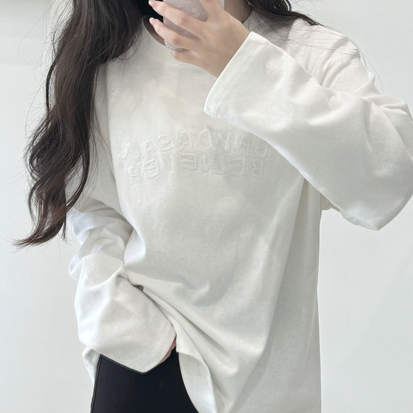 Embroidered long sleeve