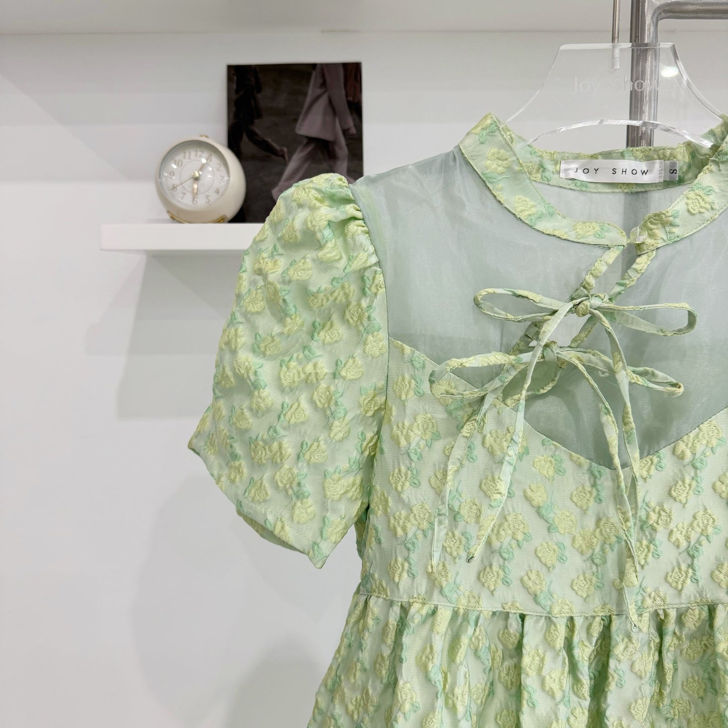 Qipao-inspired short-sleeve dress
