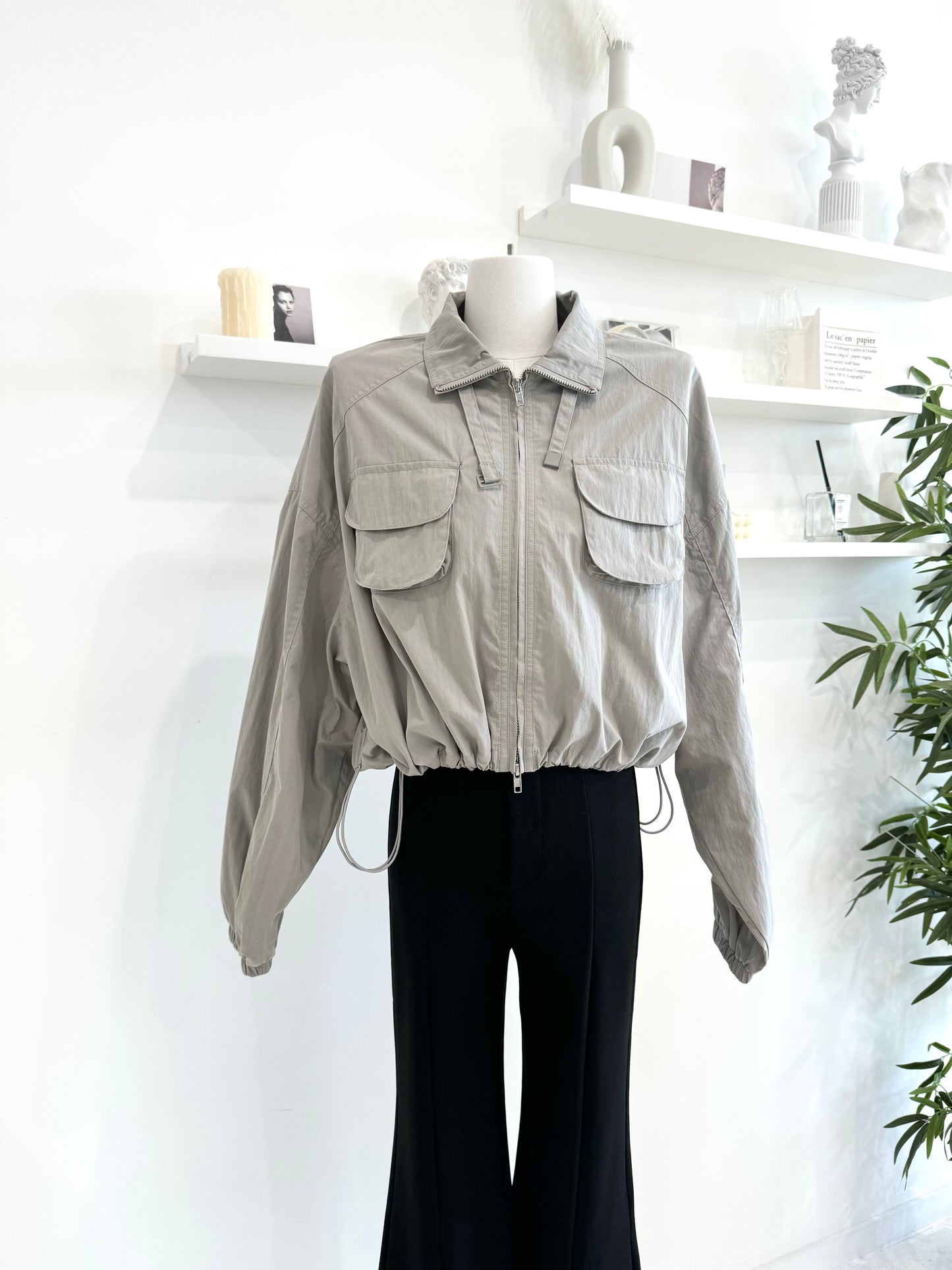 Drawstring jacket