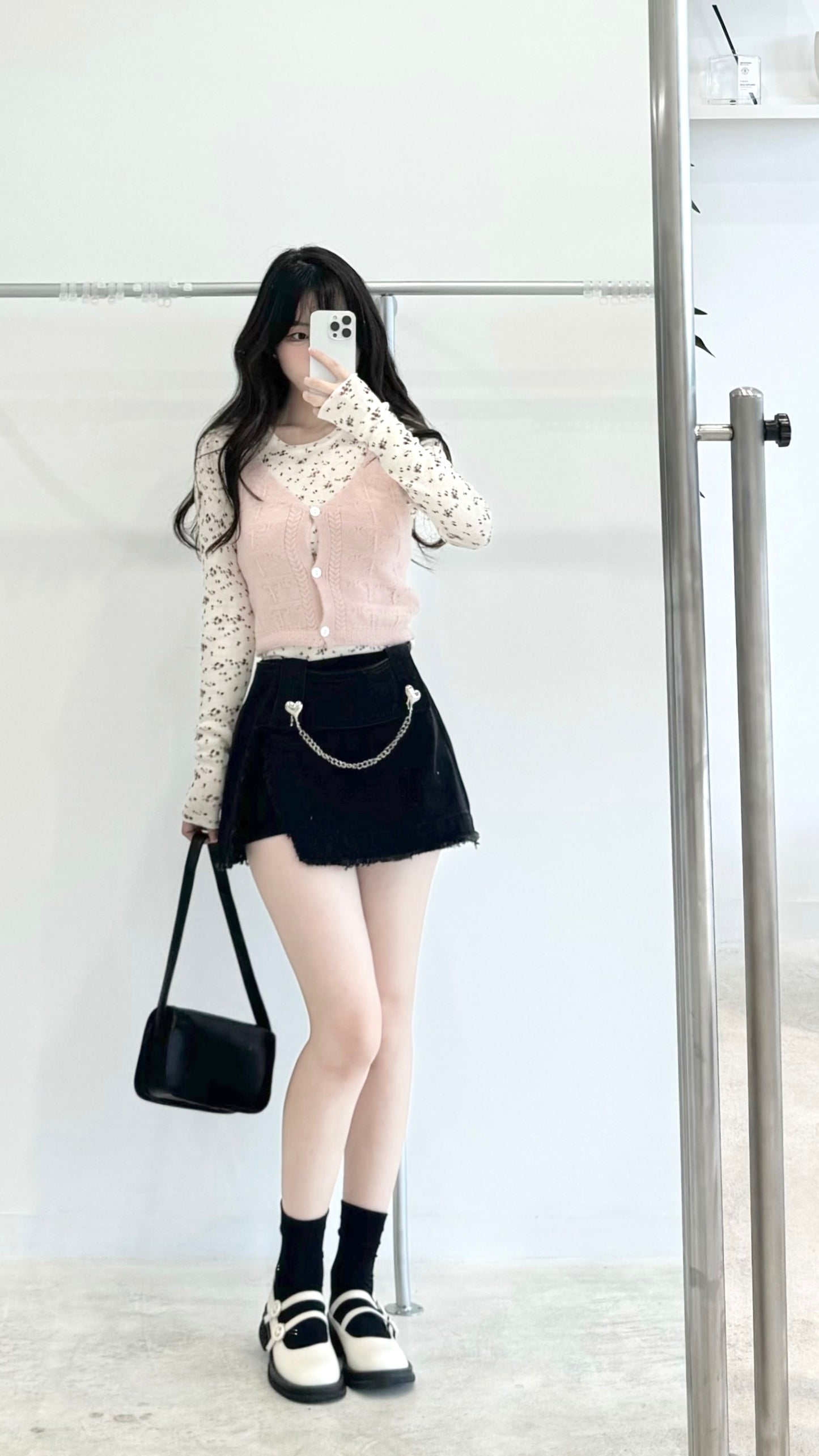 Floral waistcoat two-piece set