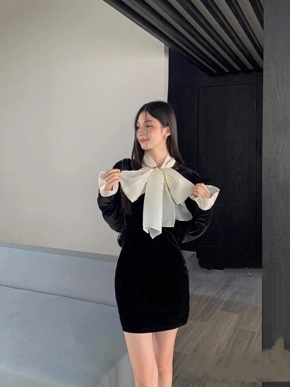 Bowknot High-Waisted A-Line Skirt