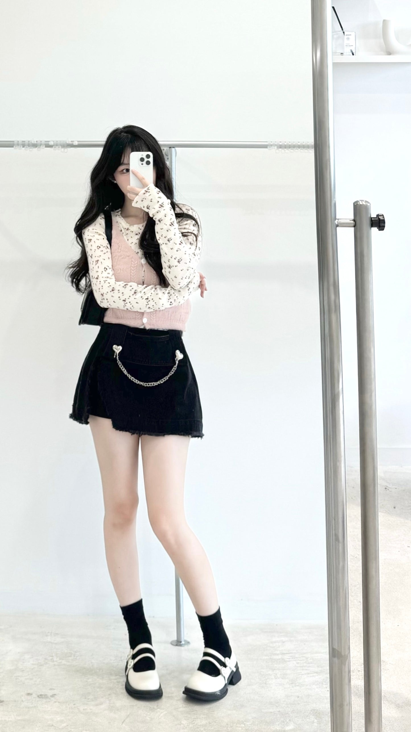 Floral waistcoat two-piece set