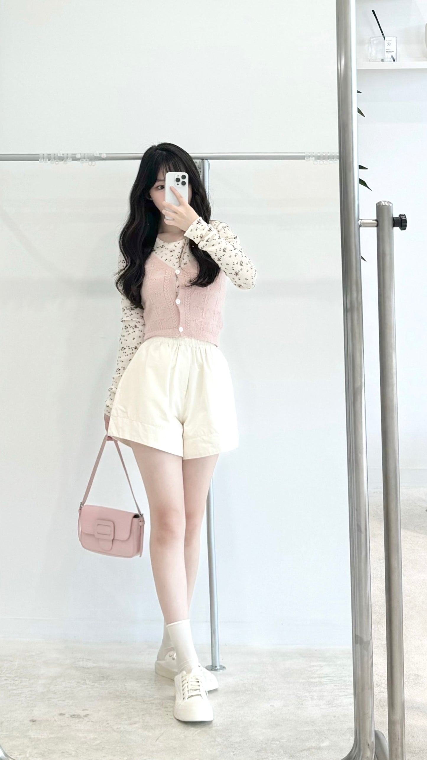 Floral waistcoat two-piece set