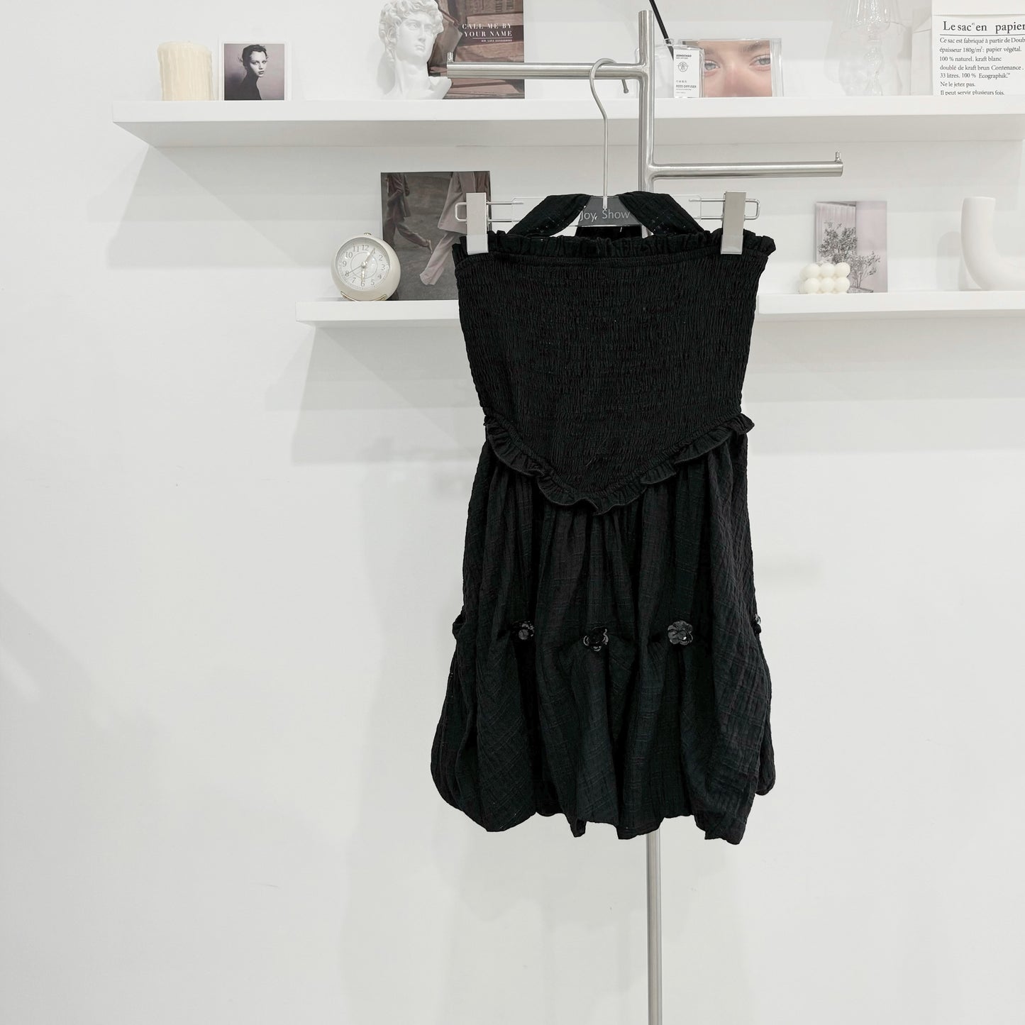 Halter-neck short dress