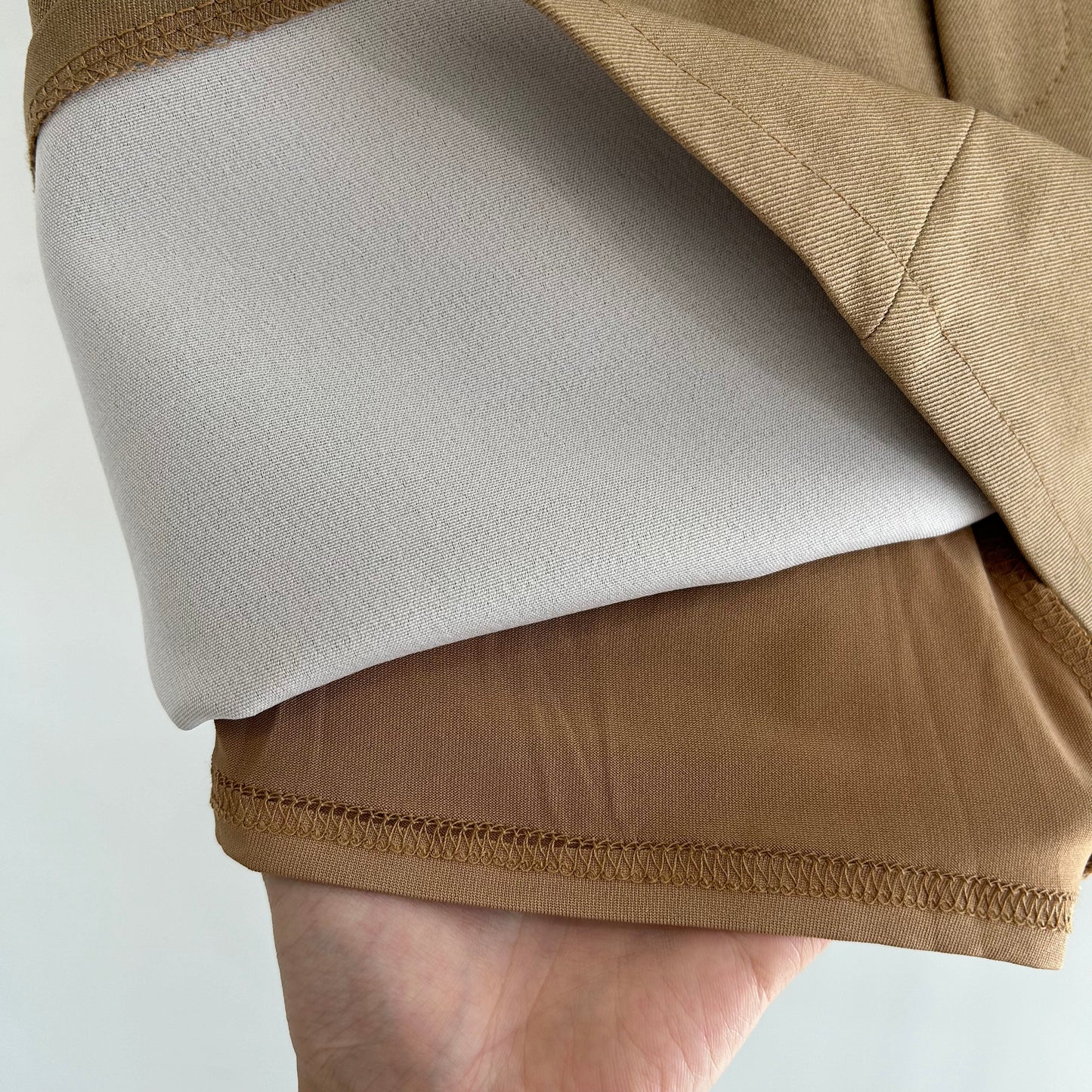 A-line skirt with belt