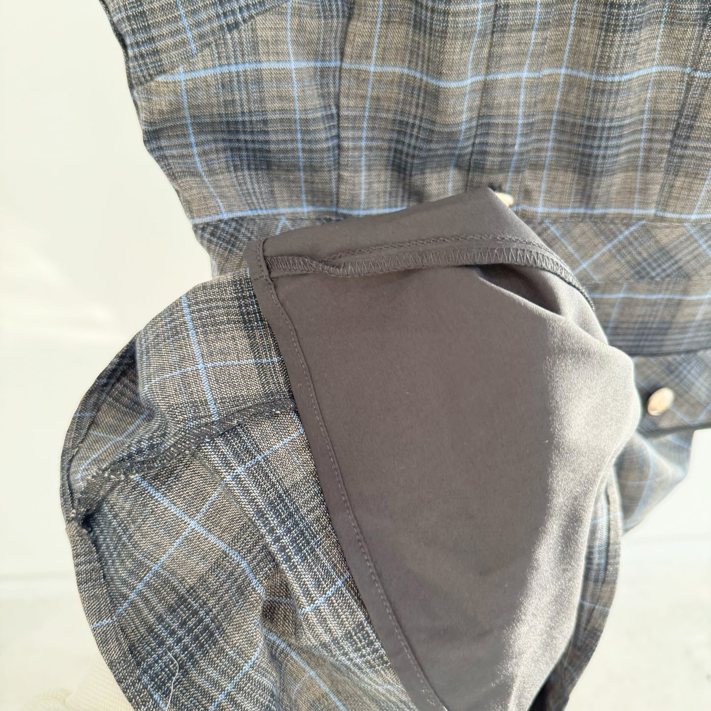 Lightweight Plaid Wool Suspender Dress