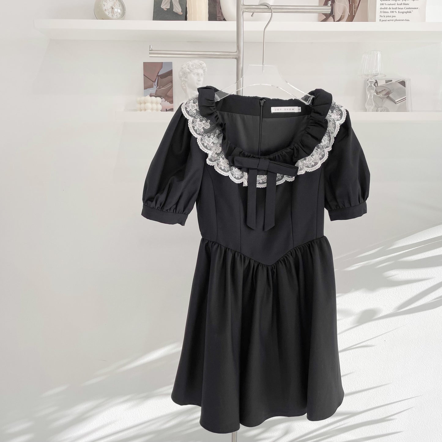 Collared Short-Sleeve Dress