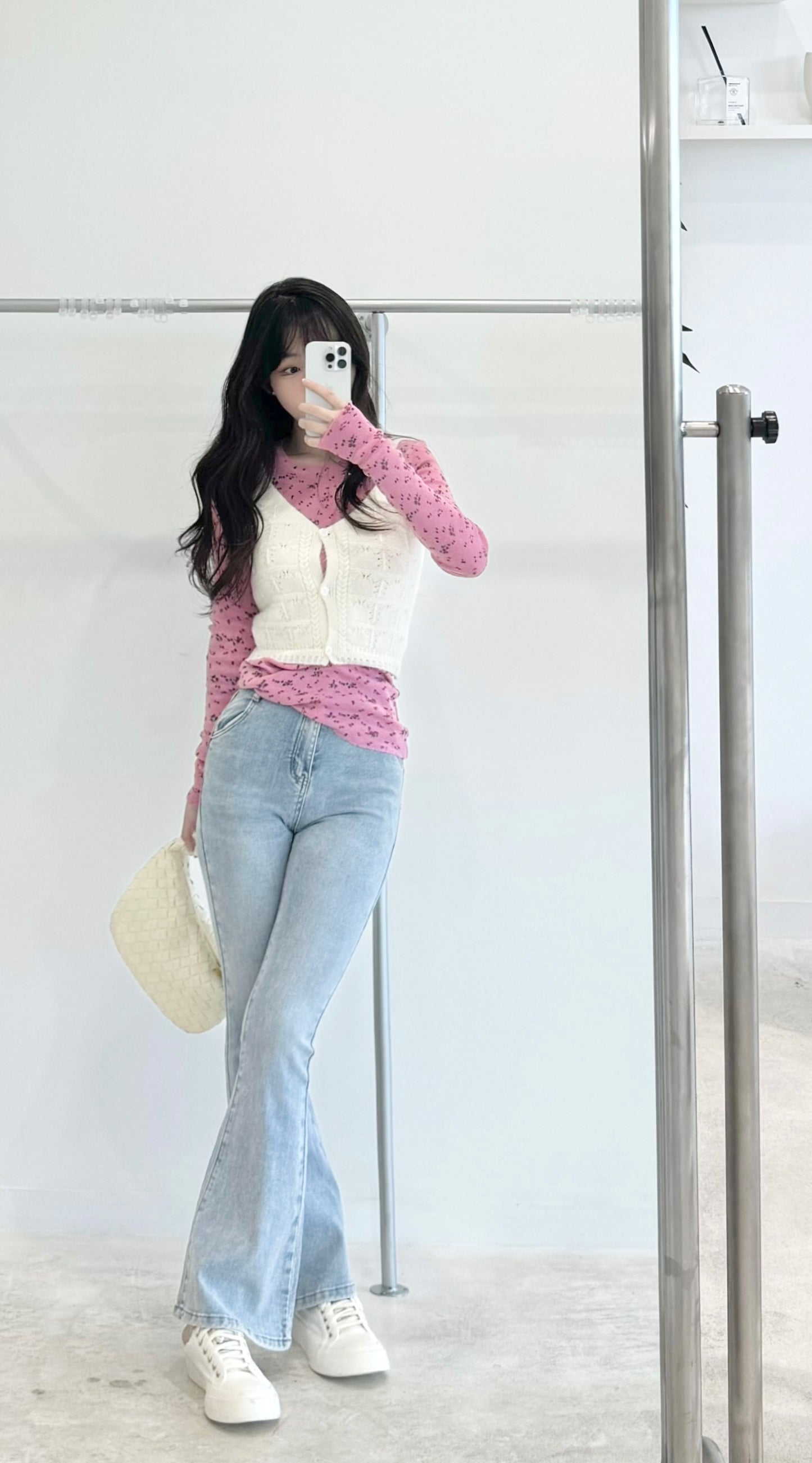 Floral waistcoat two-piece set