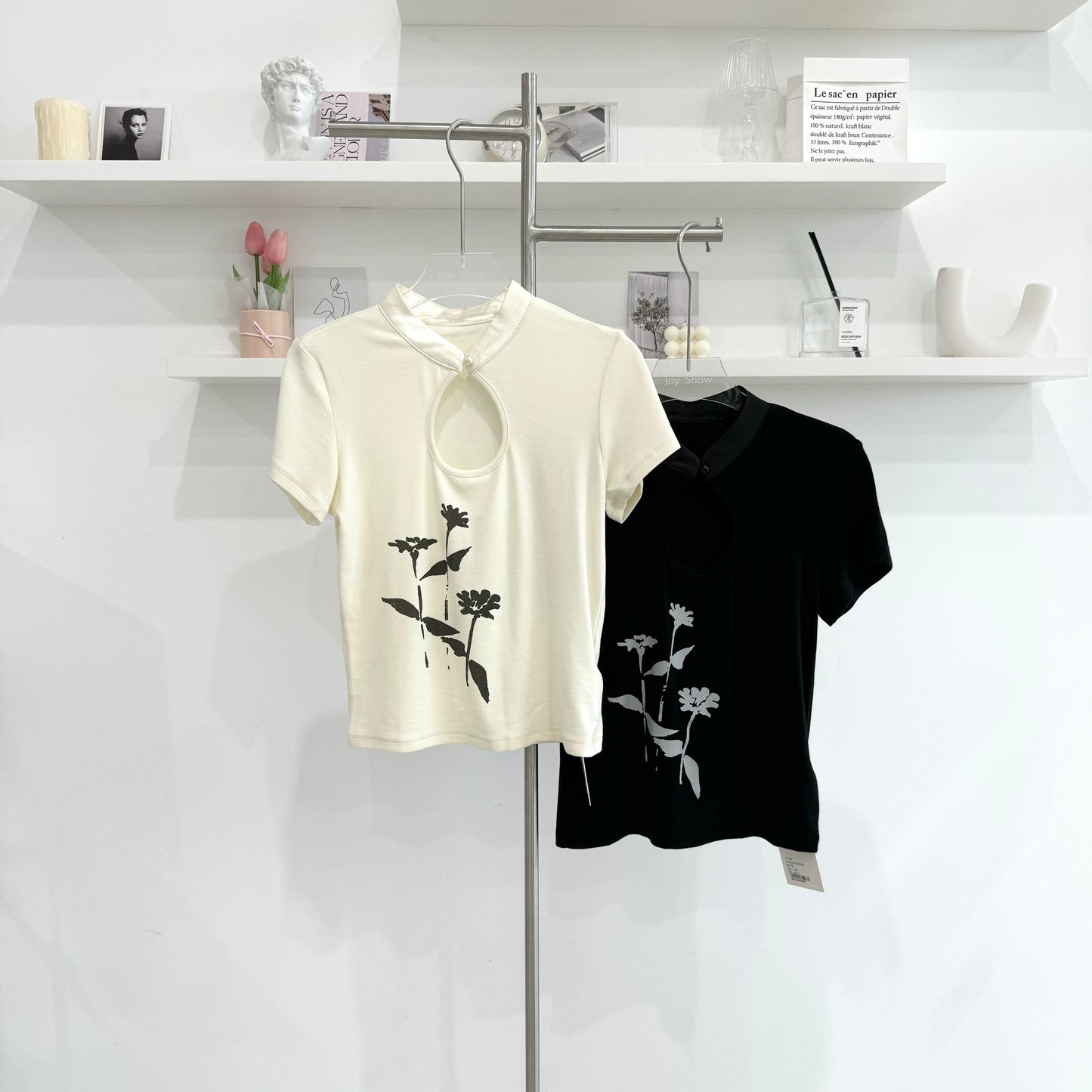 Lotus print top