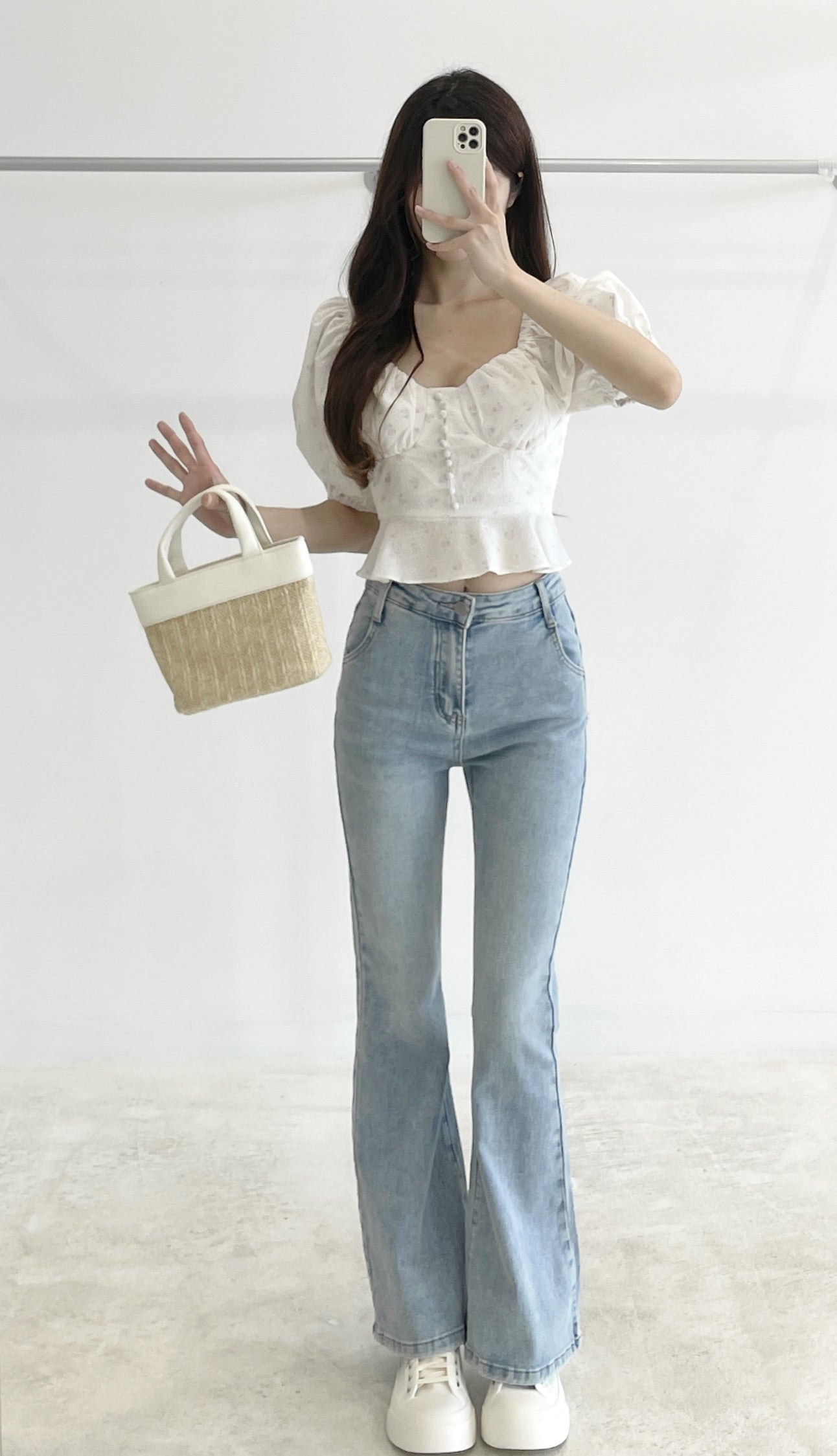 Floral short-sleeve top