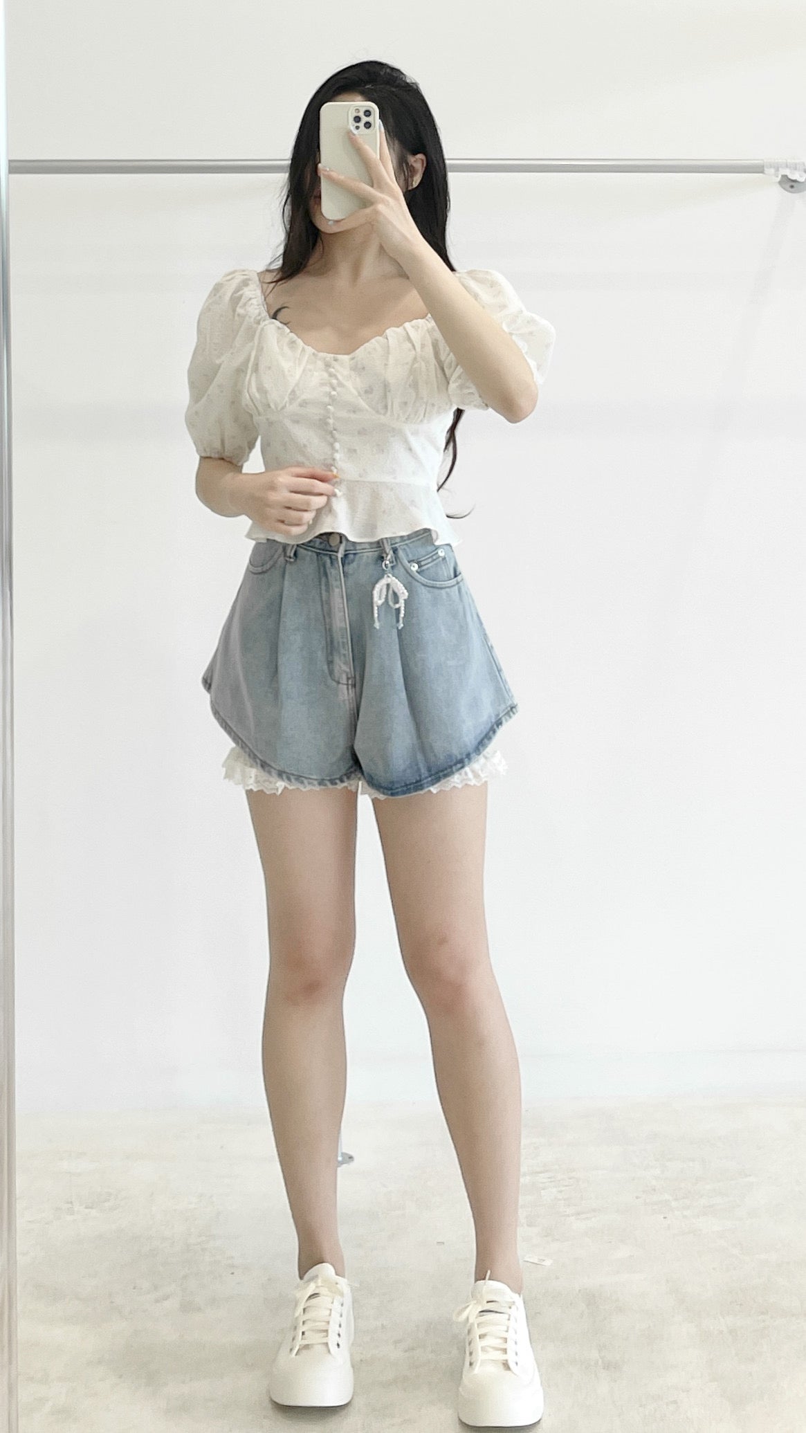 Floral short-sleeve top
