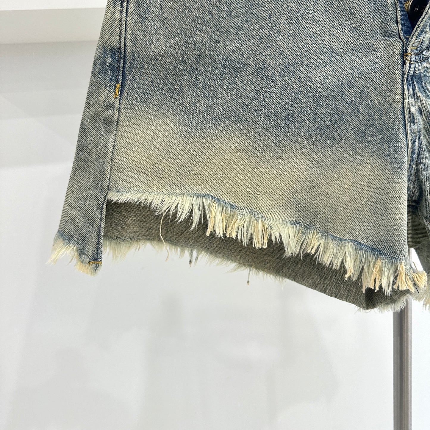 Denim shorts gradient color