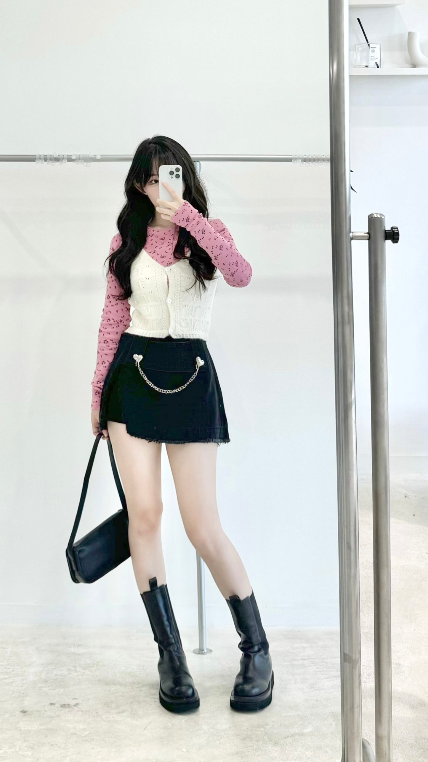 Floral waistcoat two-piece set