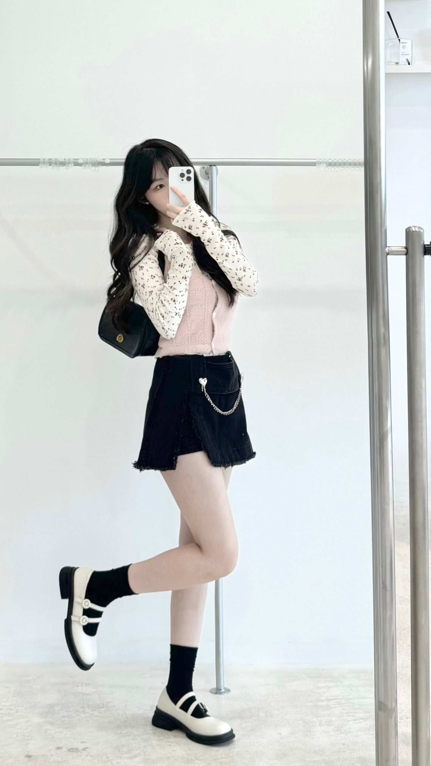 Floral waistcoat two-piece set