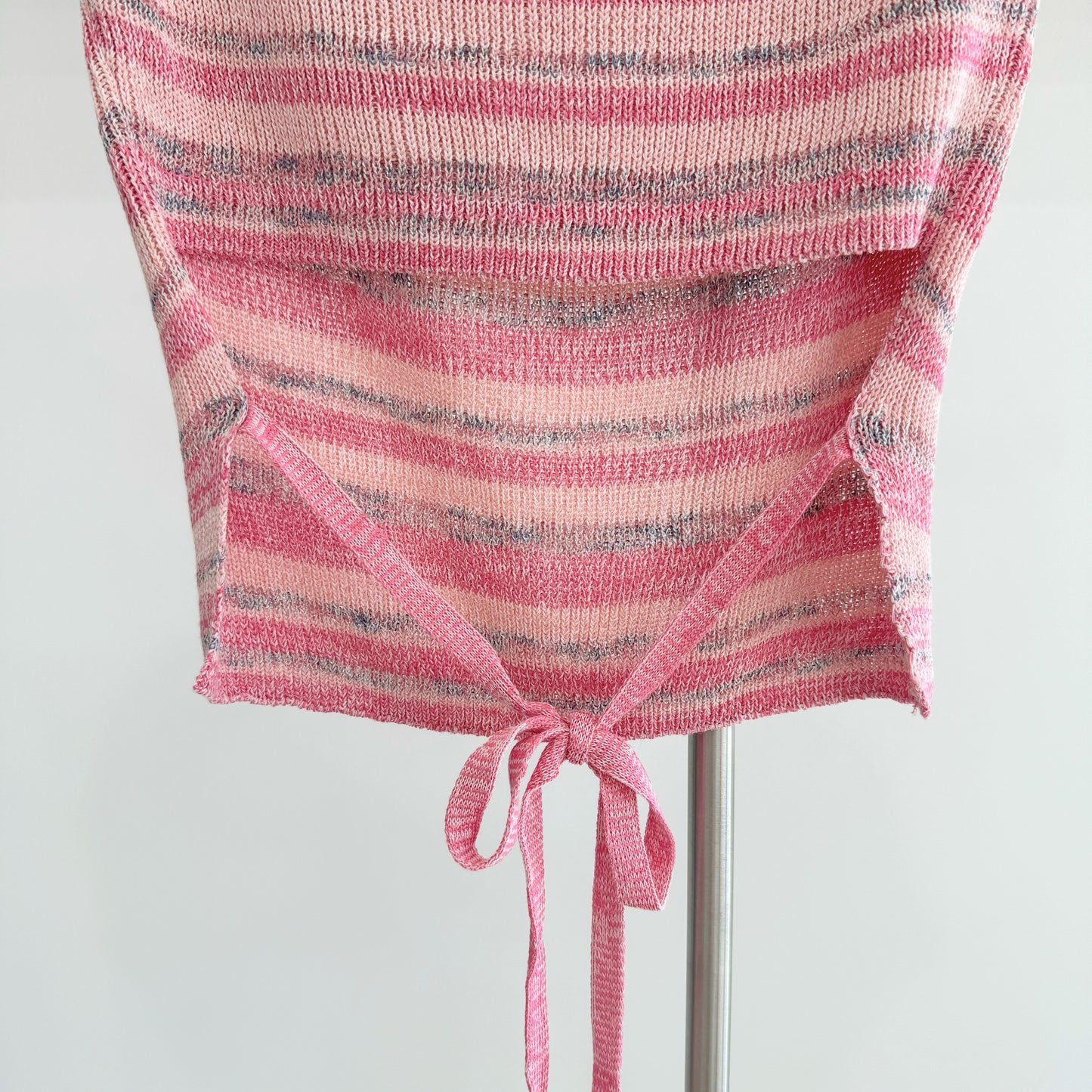Striped knit short-sleeve
