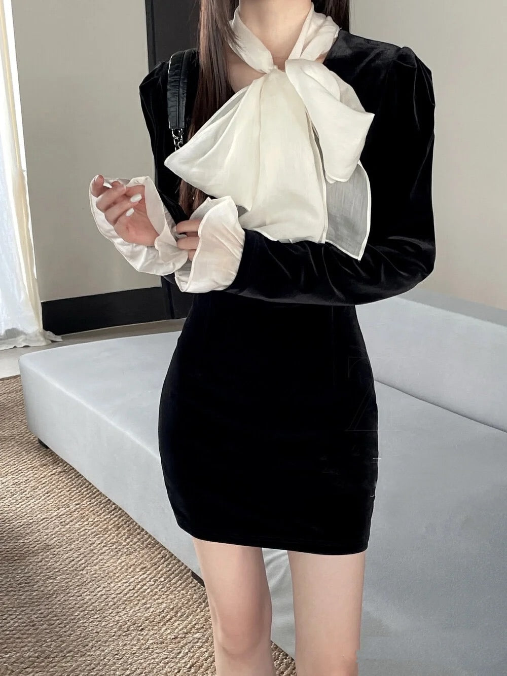 Bowknot High-Waisted A-Line Skirt