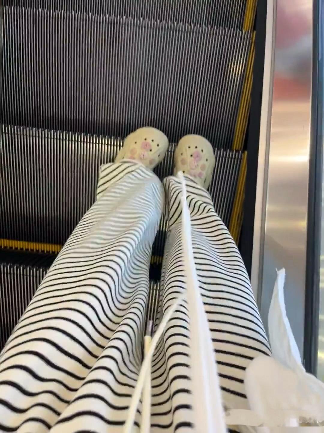 Striped Drawstring Fleece Pants