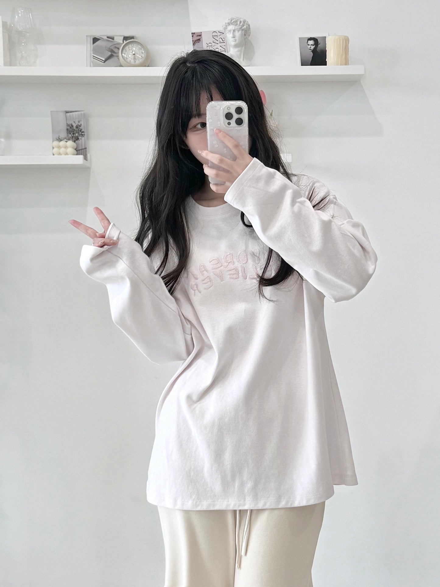 Embroidered long sleeve