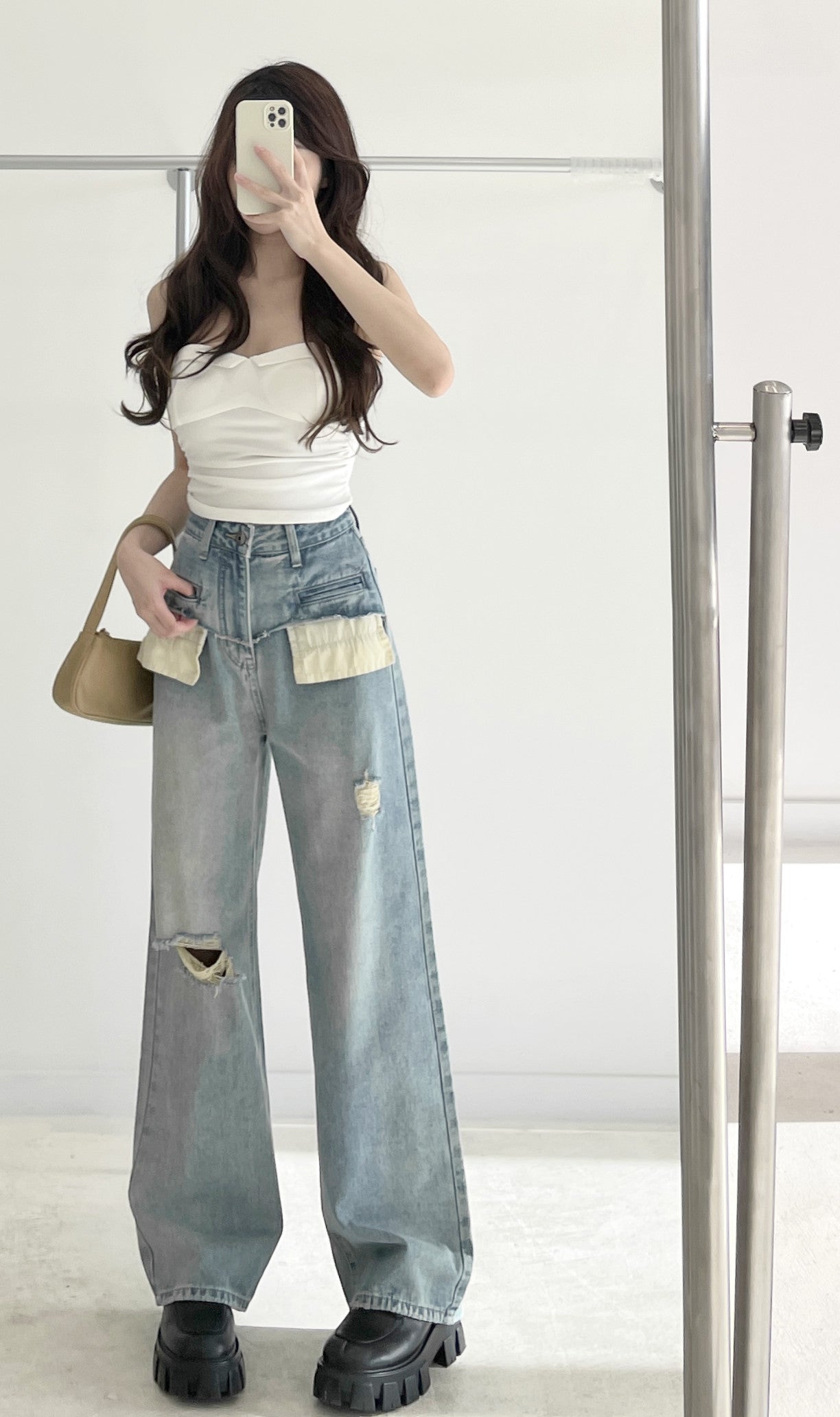 Elastic Bandeau Tank Top