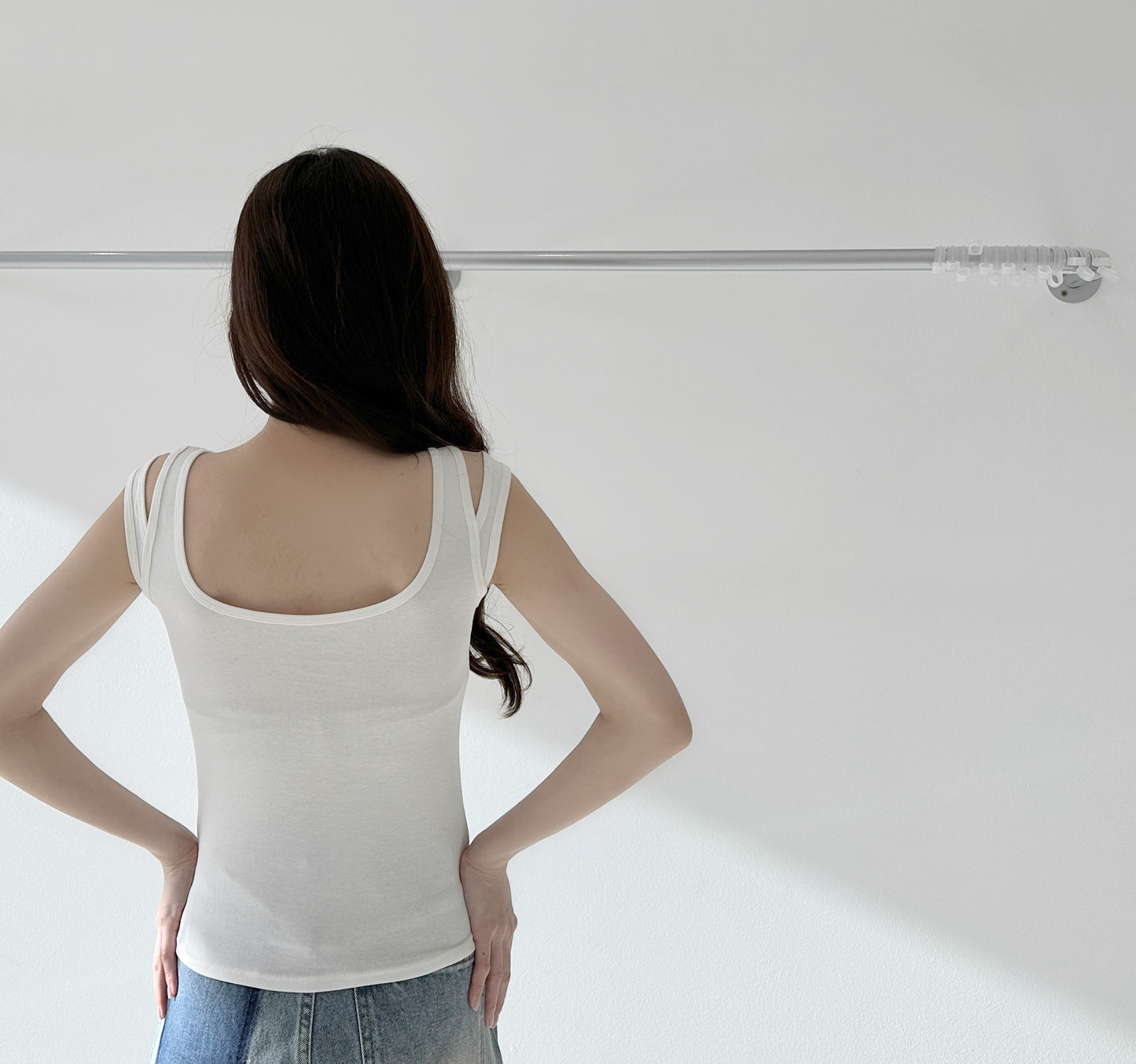 Spaghetti Strap Stretch Tank Top