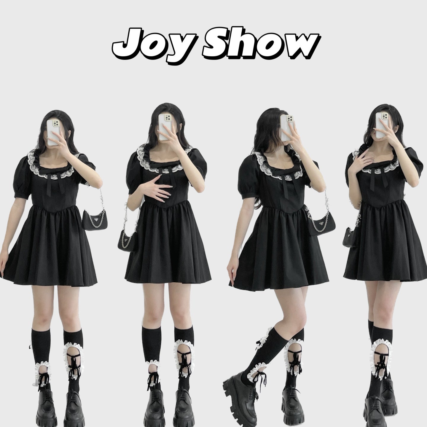 Collared Short-Sleeve Dress