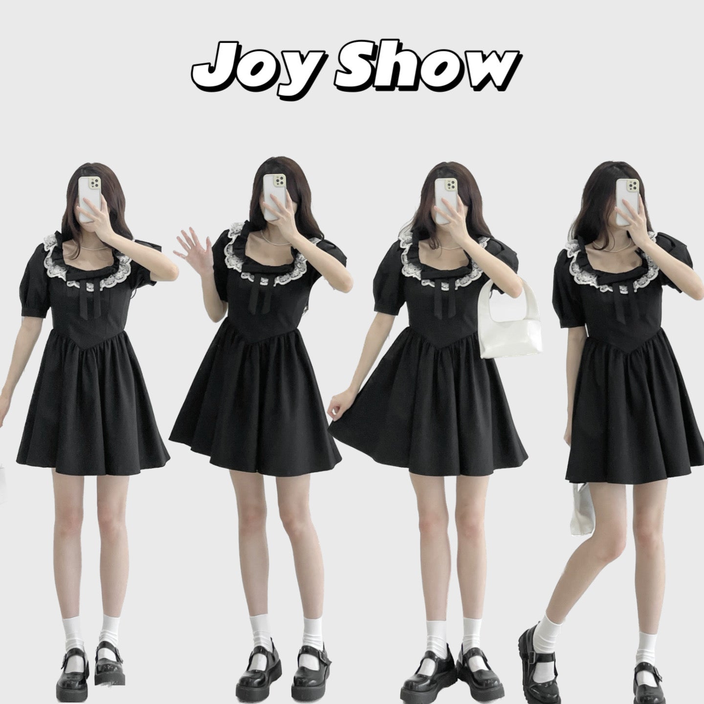 Collared Short-Sleeve Dress