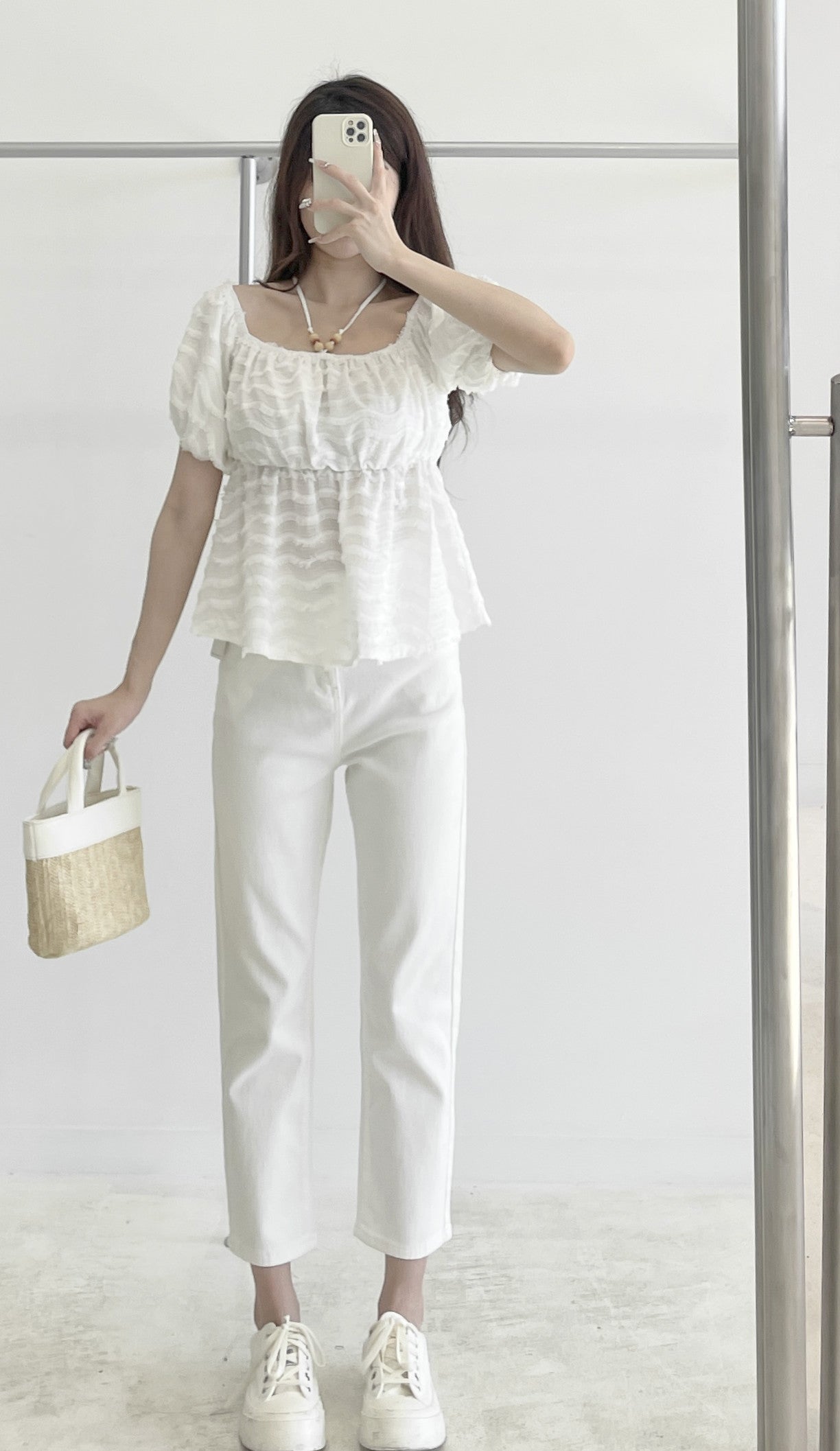 halter-neck short-sleeve top