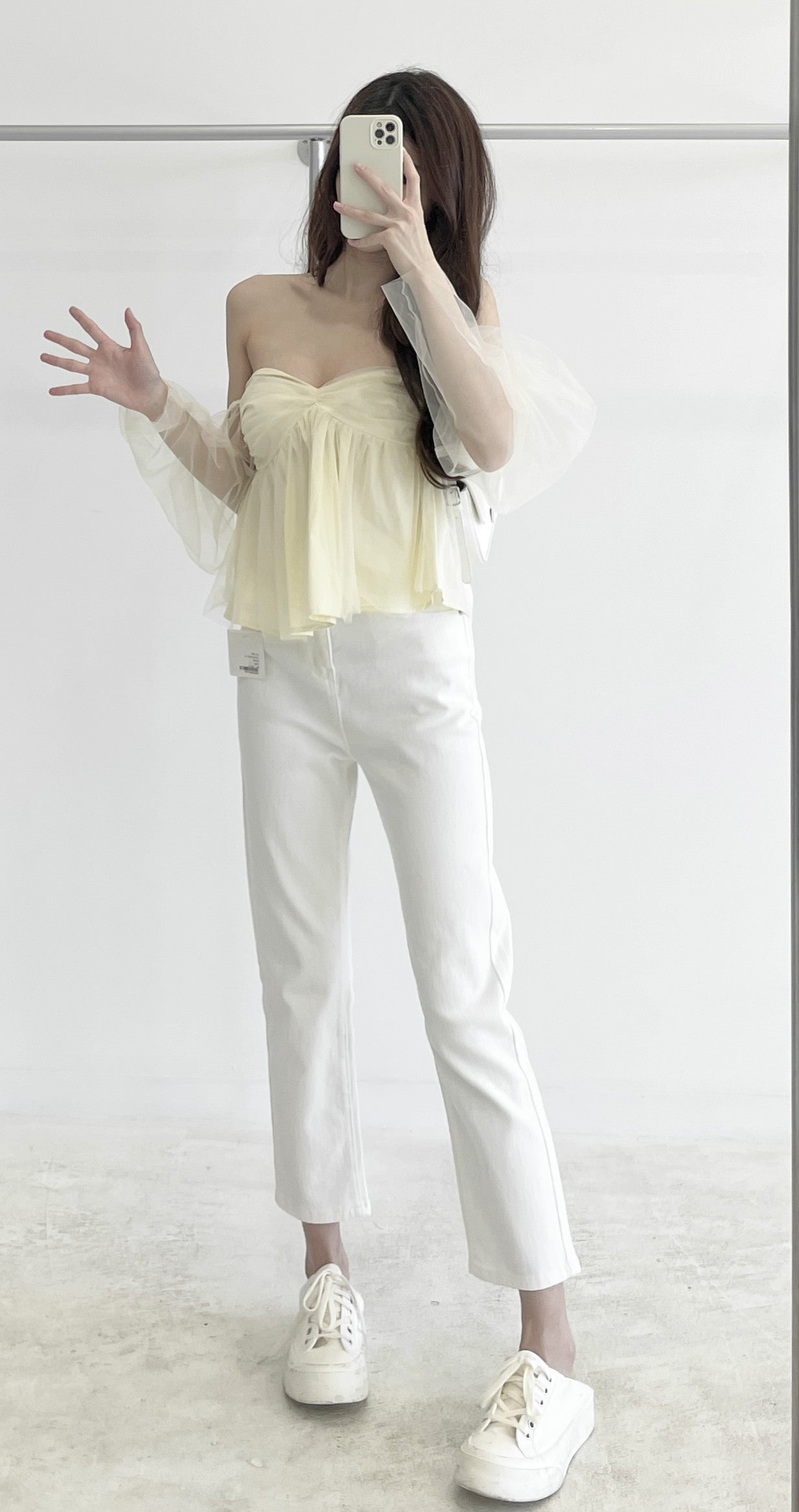 Detachable sleeve mesh short top