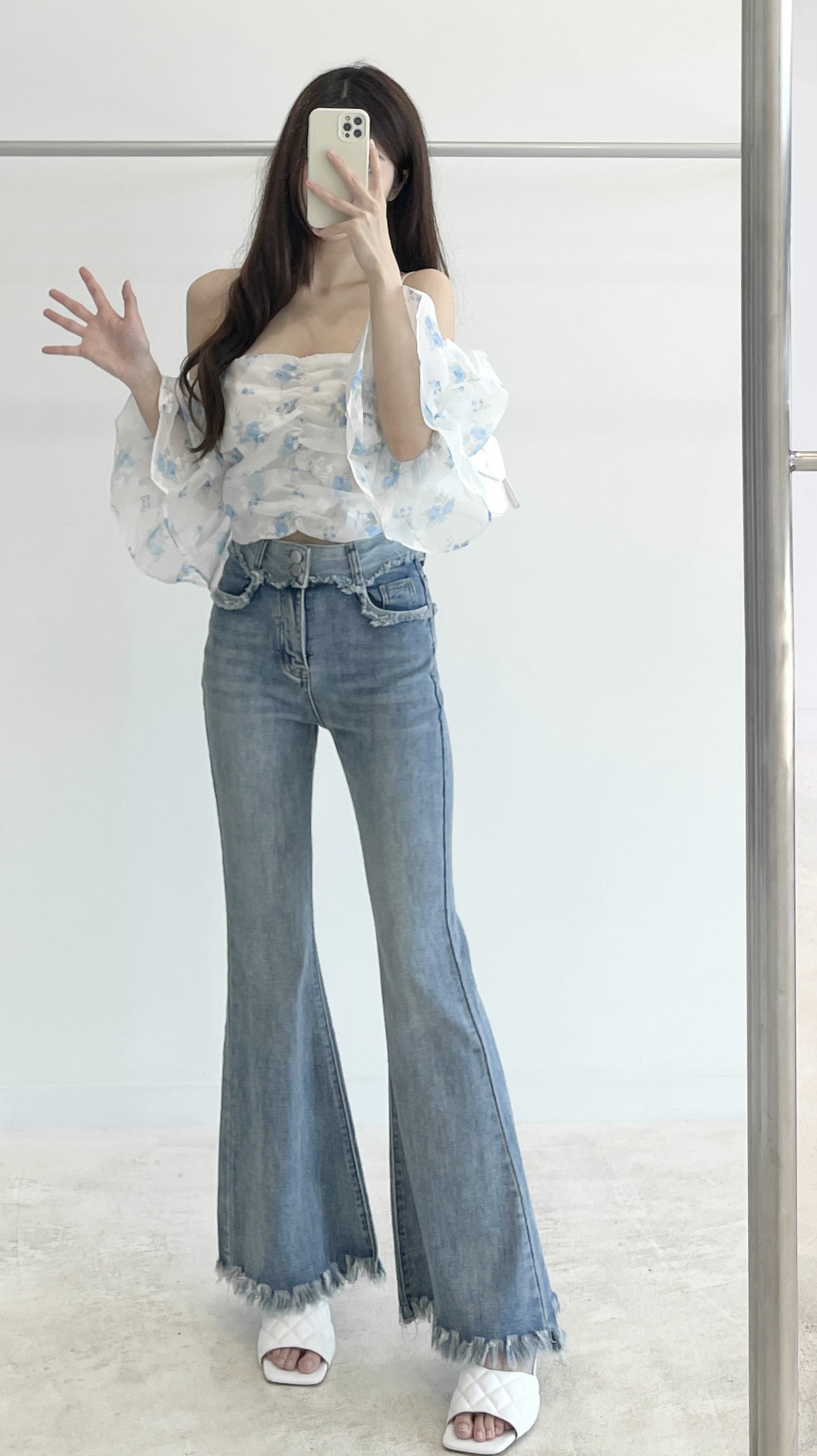 Floral off-shoulder top