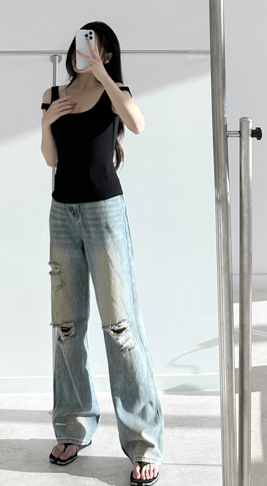 Spaghetti Strap Stretch Tank Top