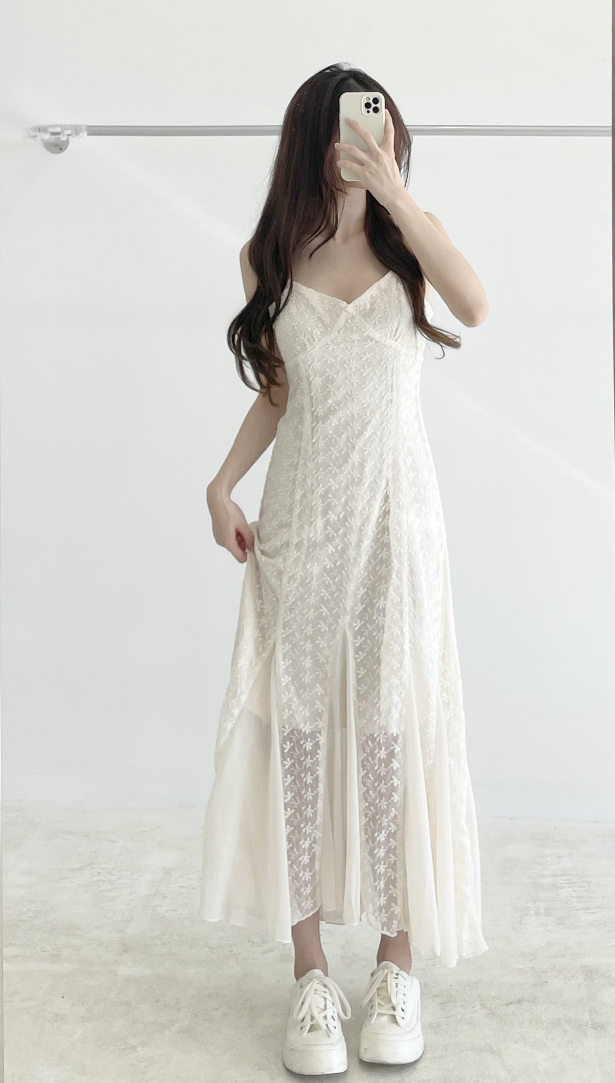 Lace mermaid halter dress