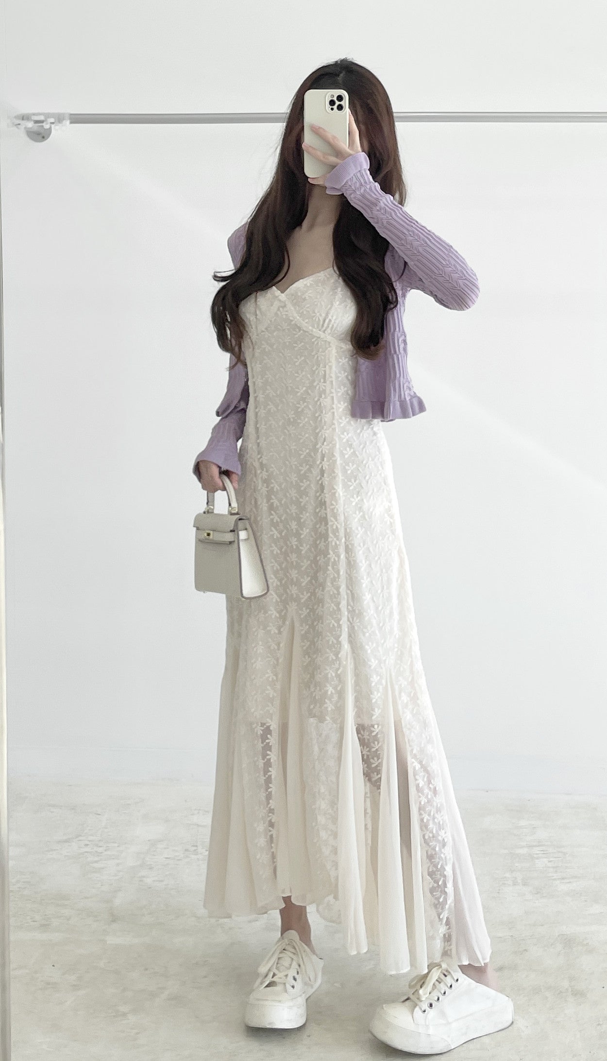 Lace mermaid halter dress