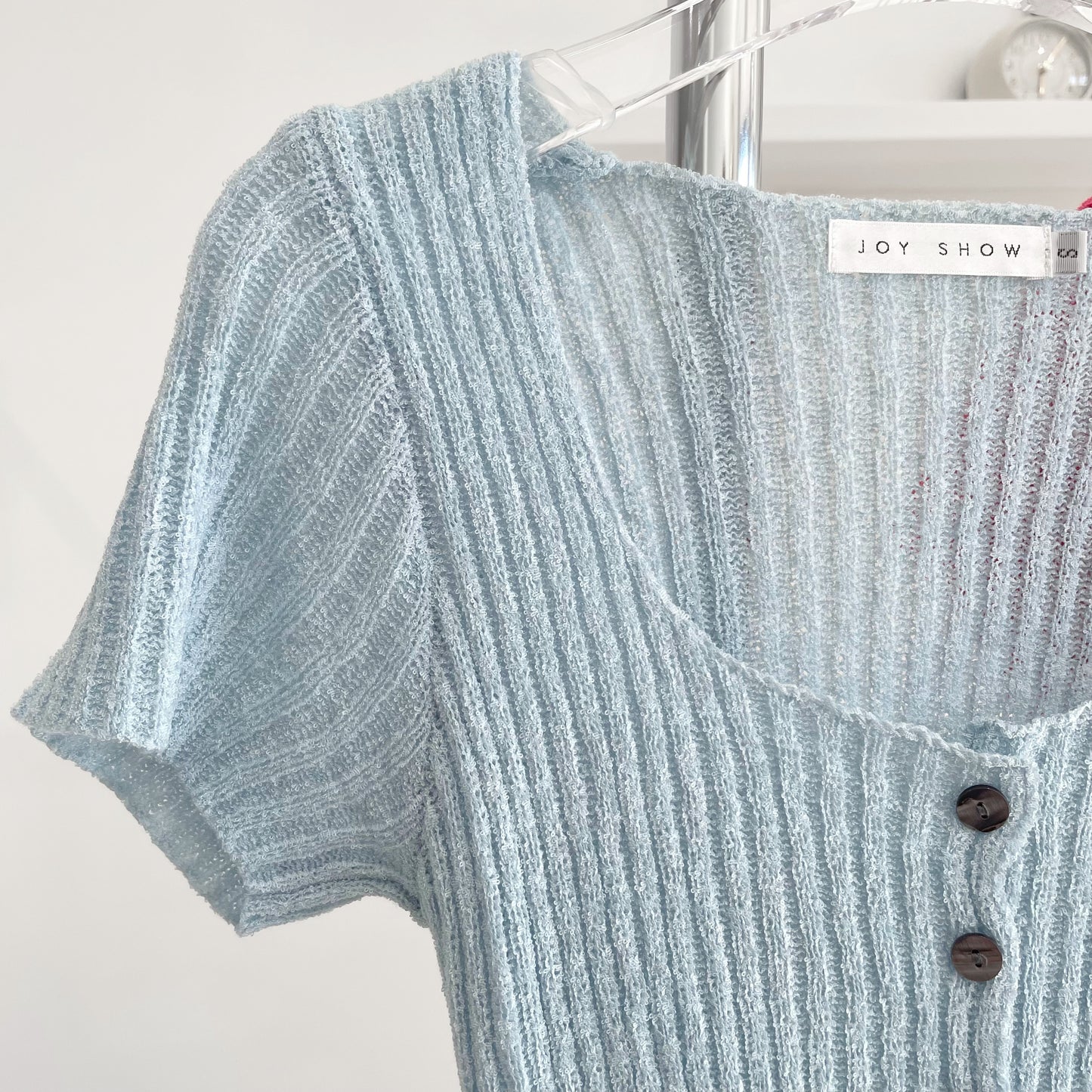 stretch knit short sleeve