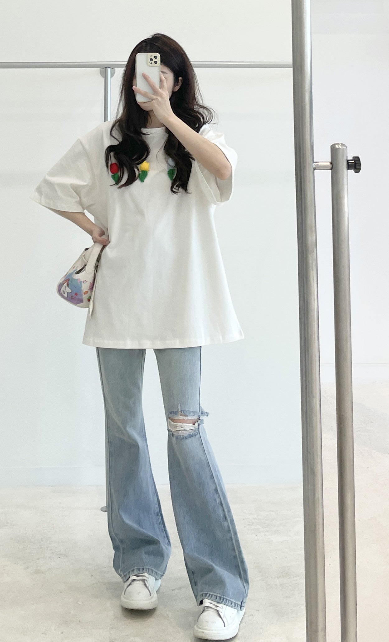 Floral Loose-Fit Short Sleeve