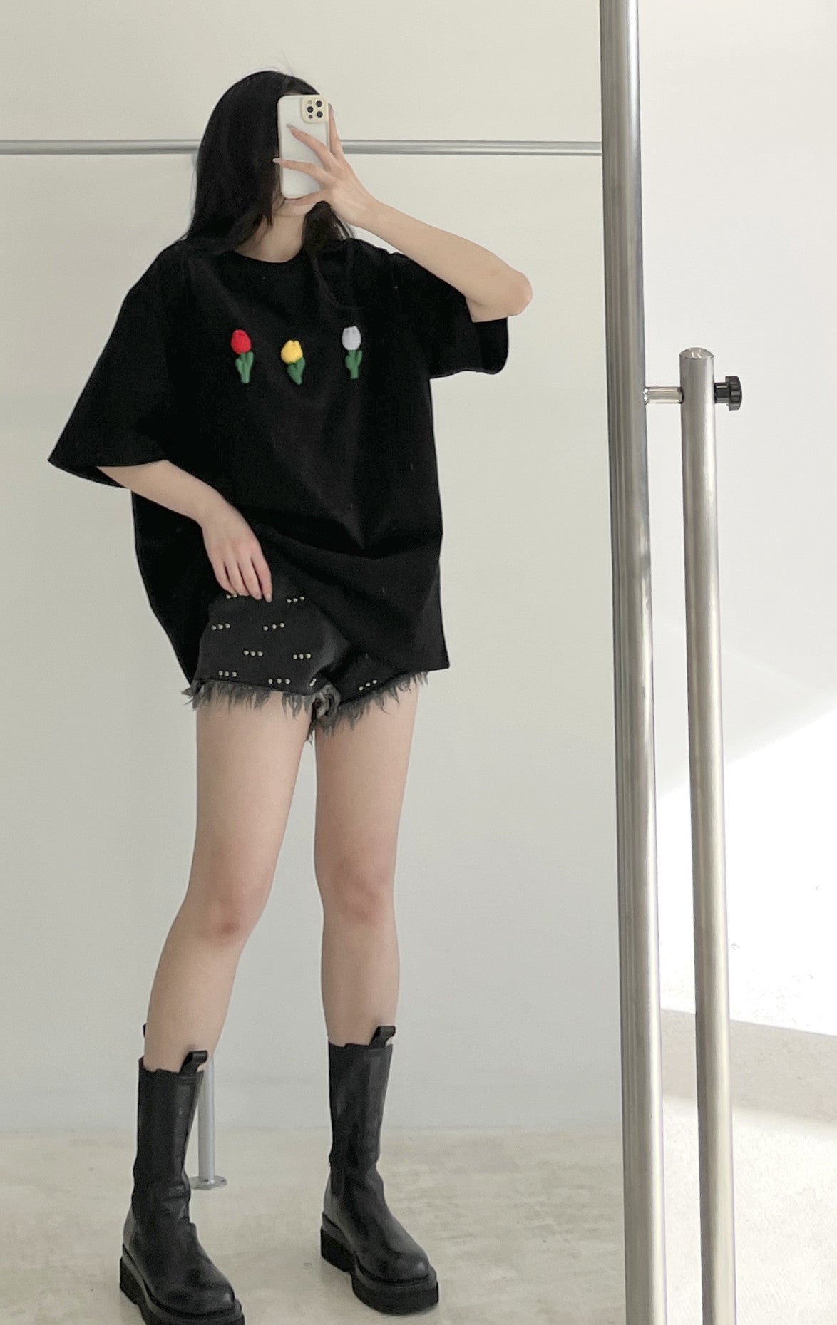 Floral Loose-Fit Short Sleeve