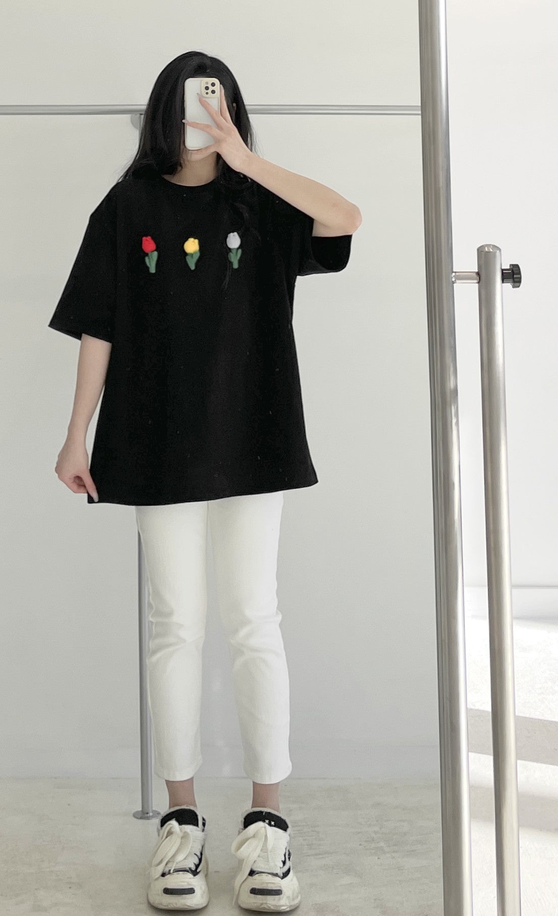 Floral Loose-Fit Short Sleeve
