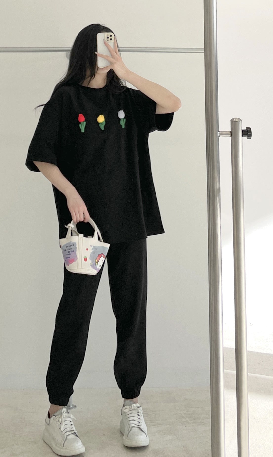 Floral Loose-Fit Short Sleeve
