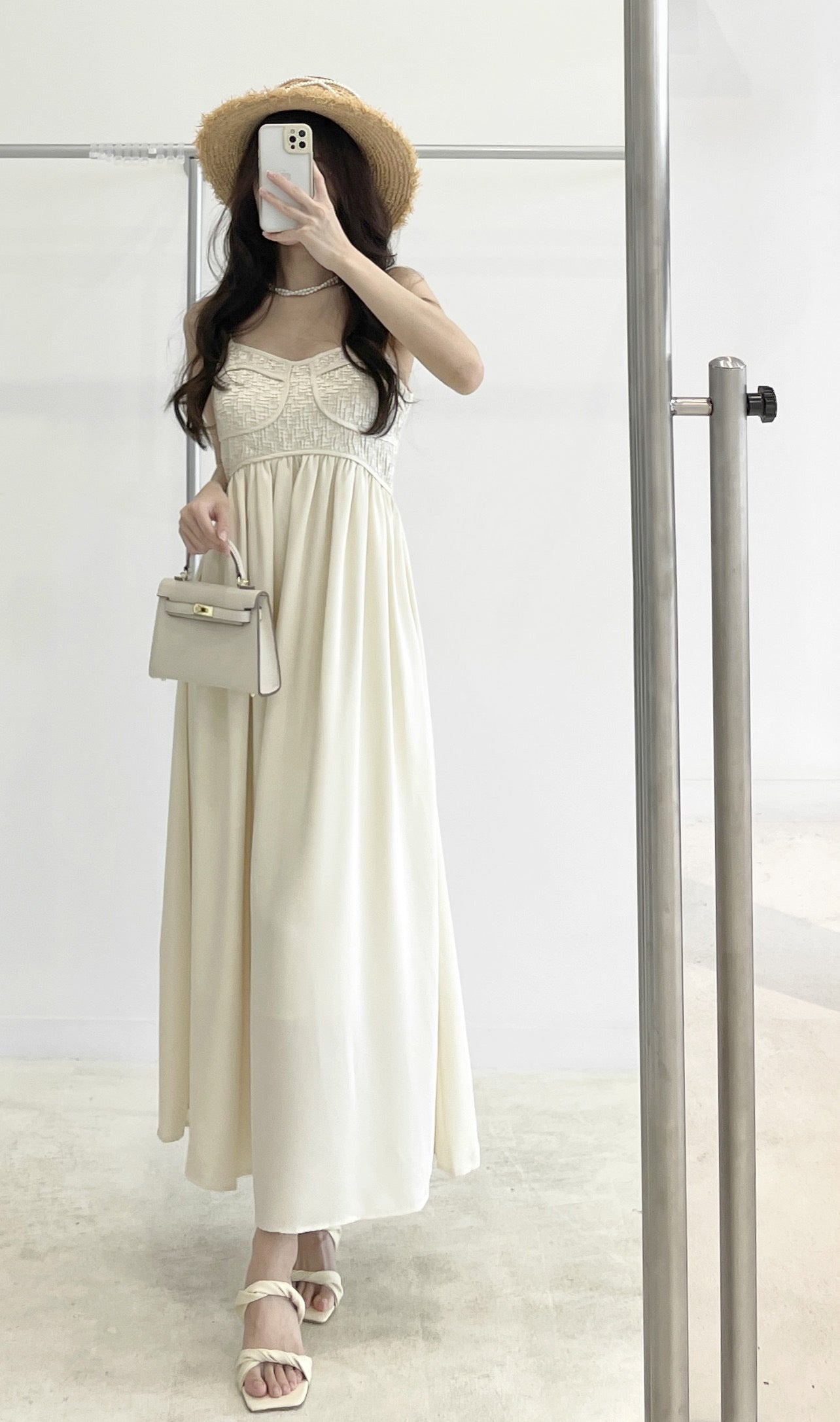 Sleeveless Pleated Dress
