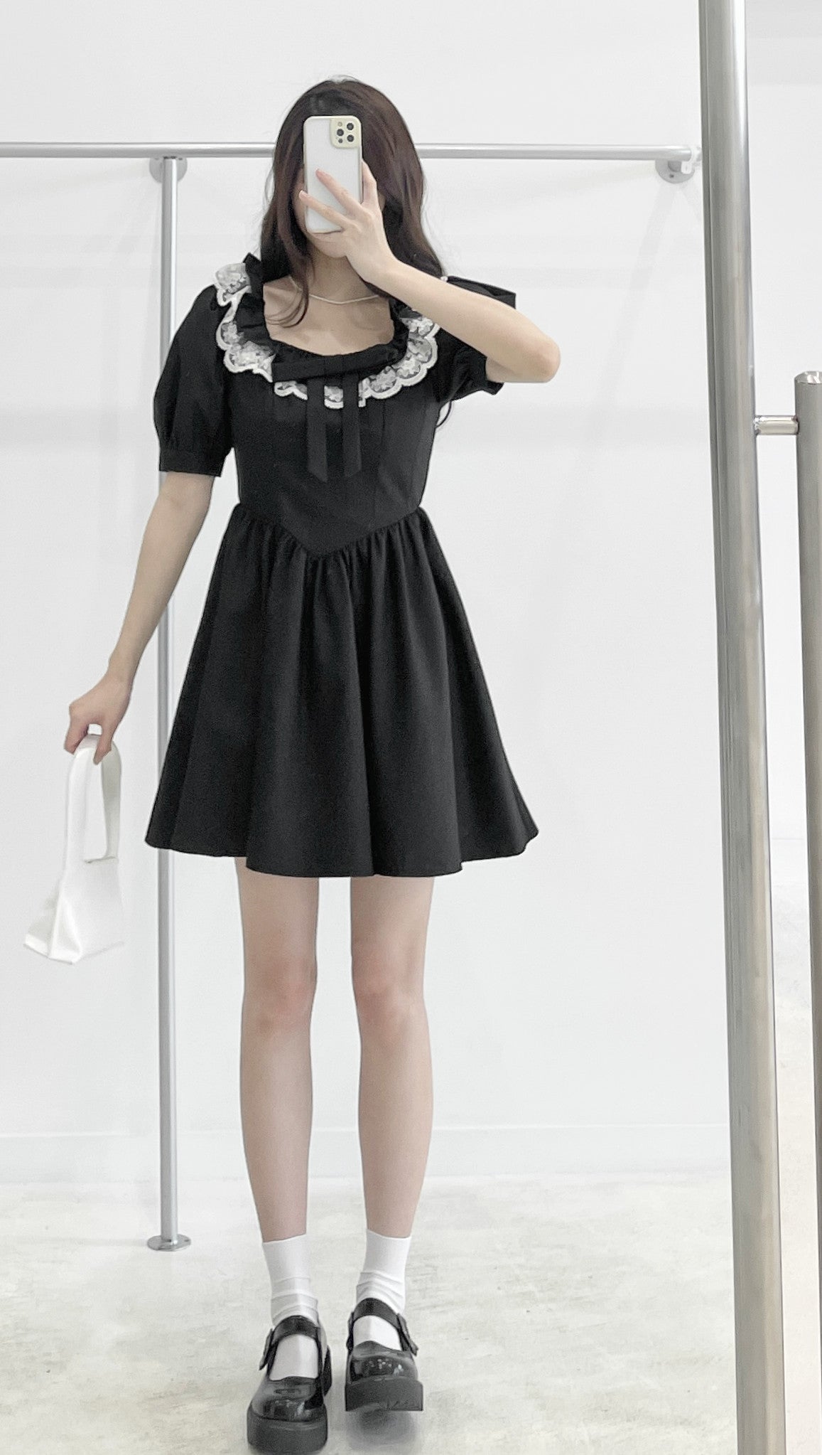 Collared Short-Sleeve Dress