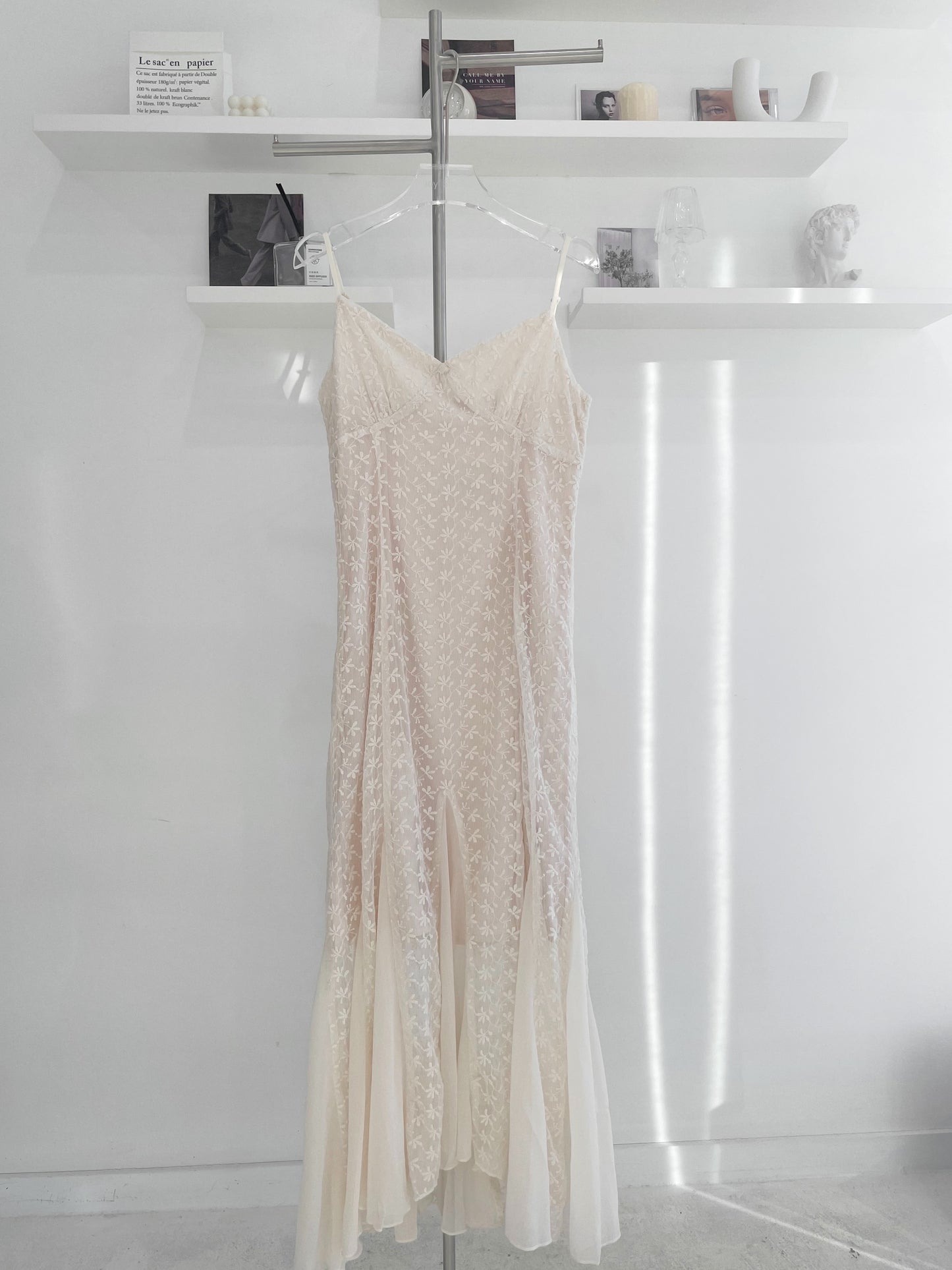 Lace mermaid halter dress