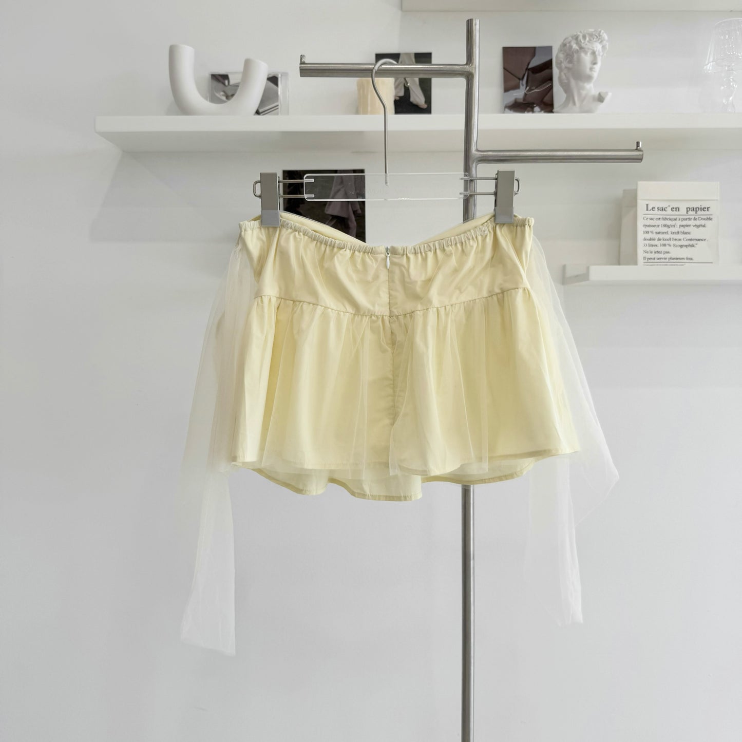 Detachable sleeve mesh short top