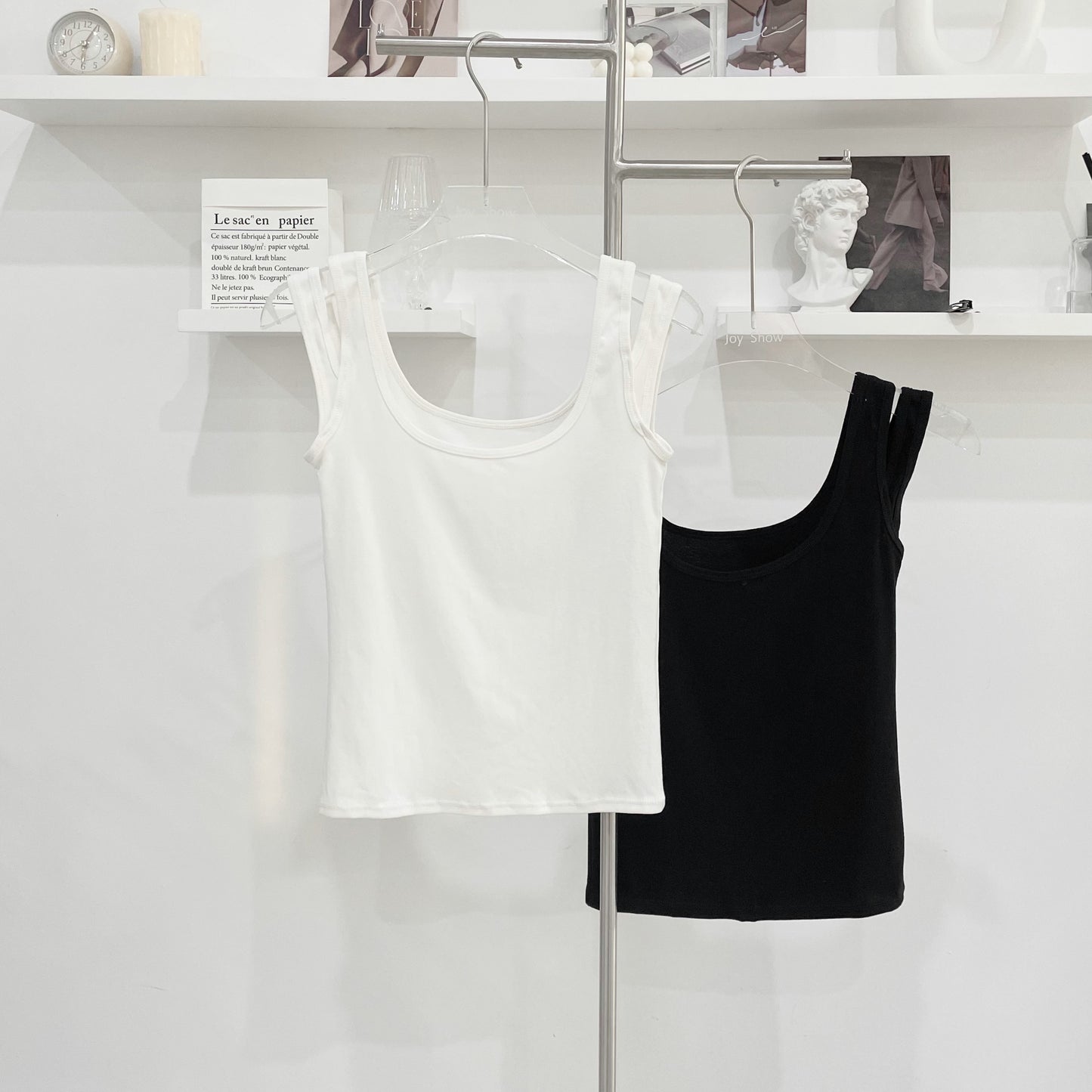 Spaghetti Strap Stretch Tank Top
