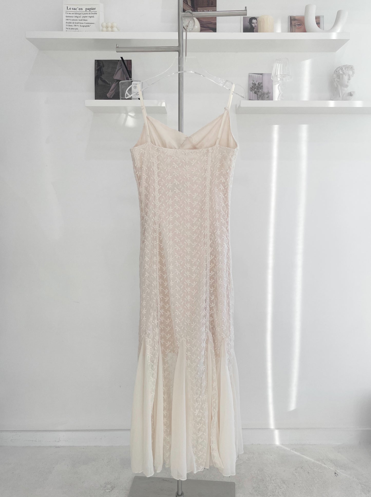 Lace mermaid halter dress