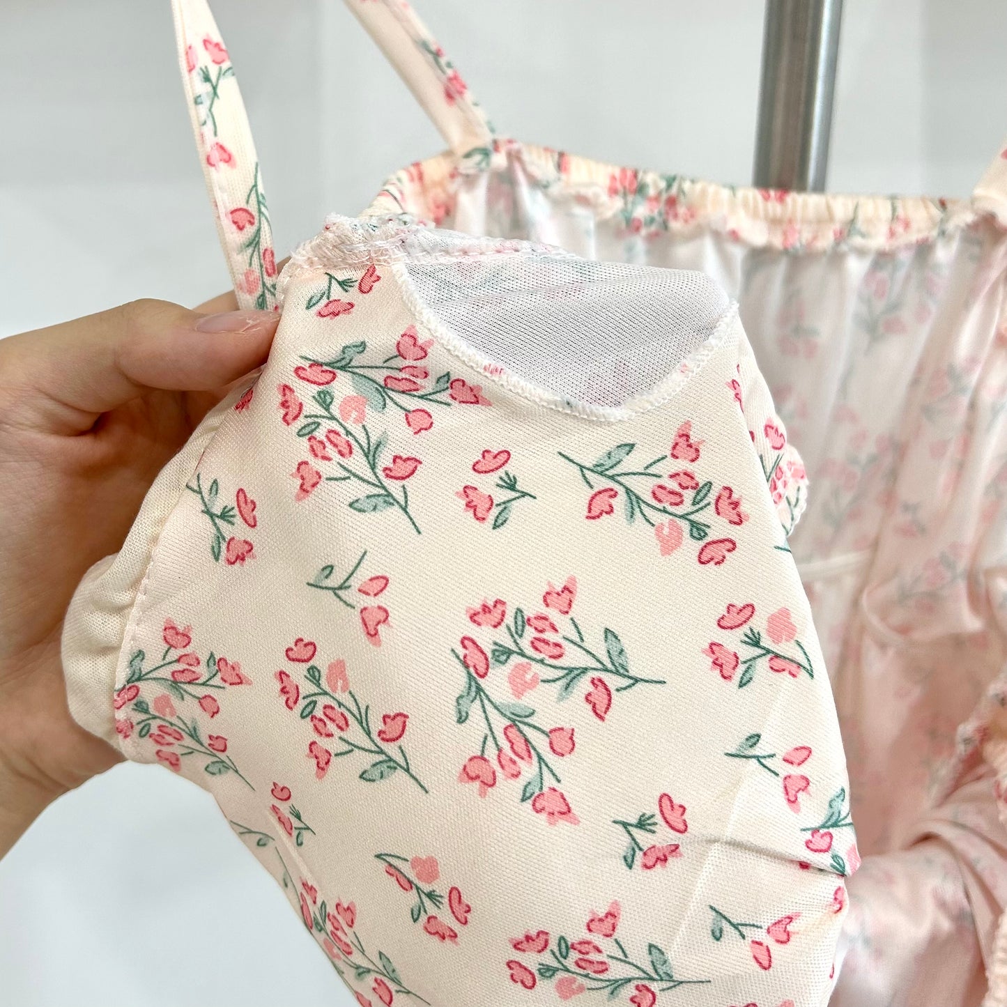 Removable Padded Floral Nightgown