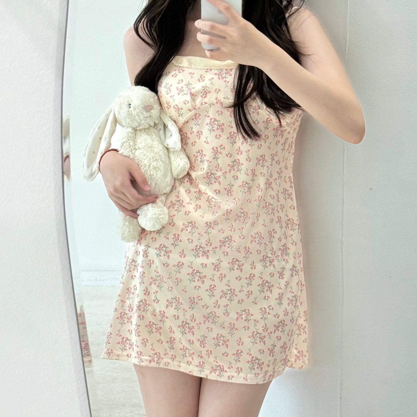 Removable Padded Floral Nightgown